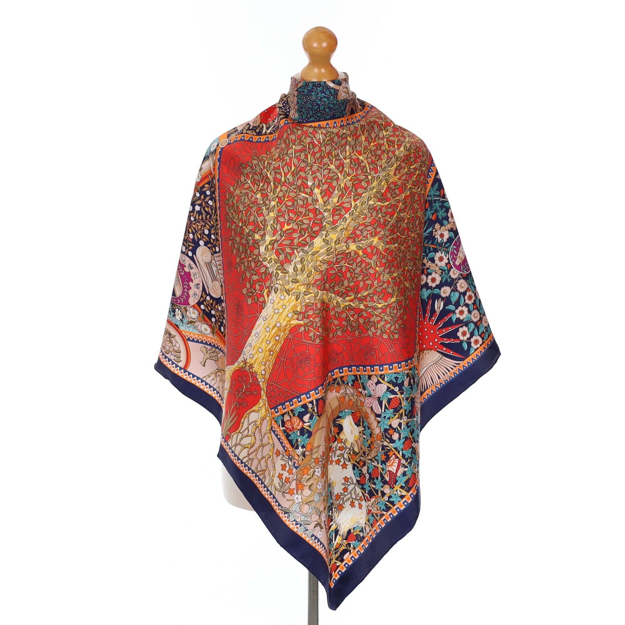 Brand New Tree Design Silk Scarf