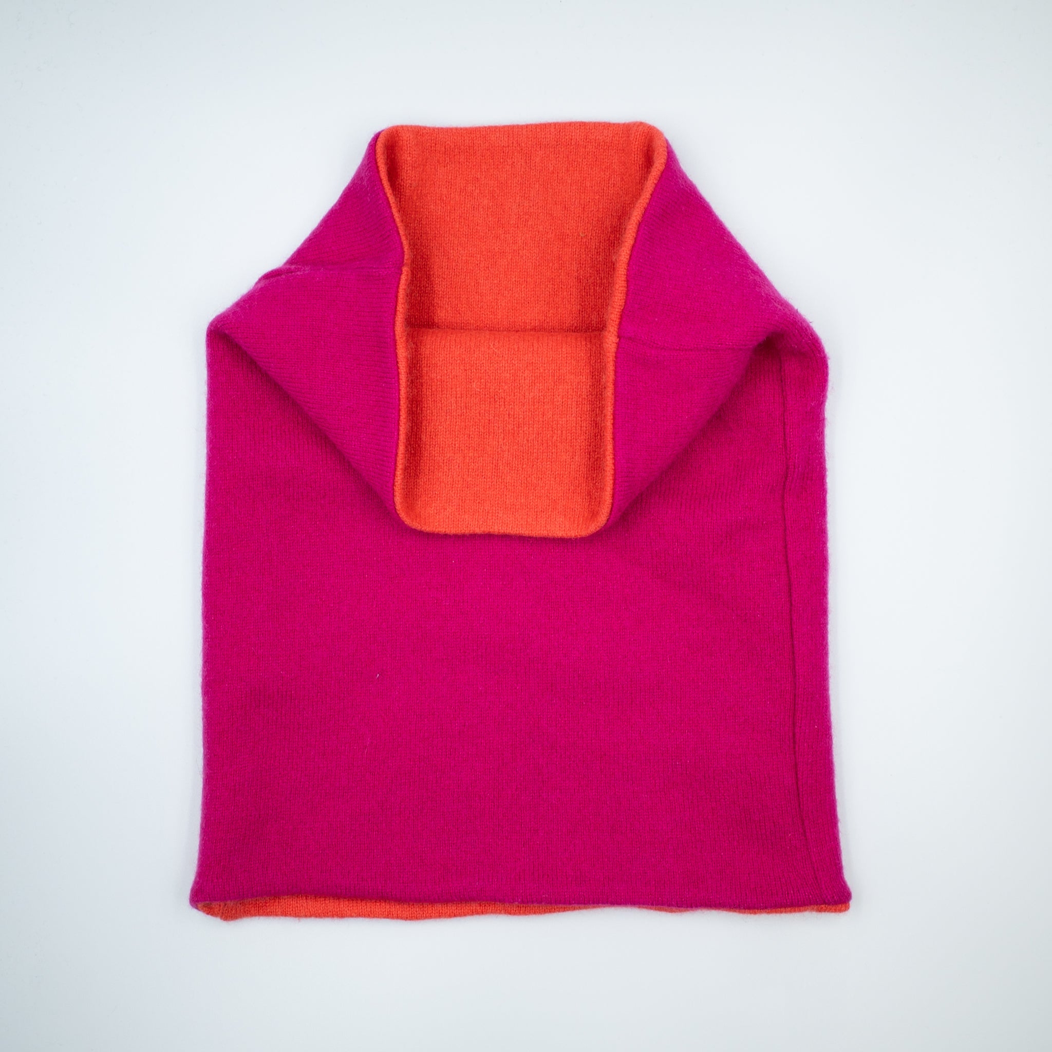 Hot Pink and Orange Double Layered Snood