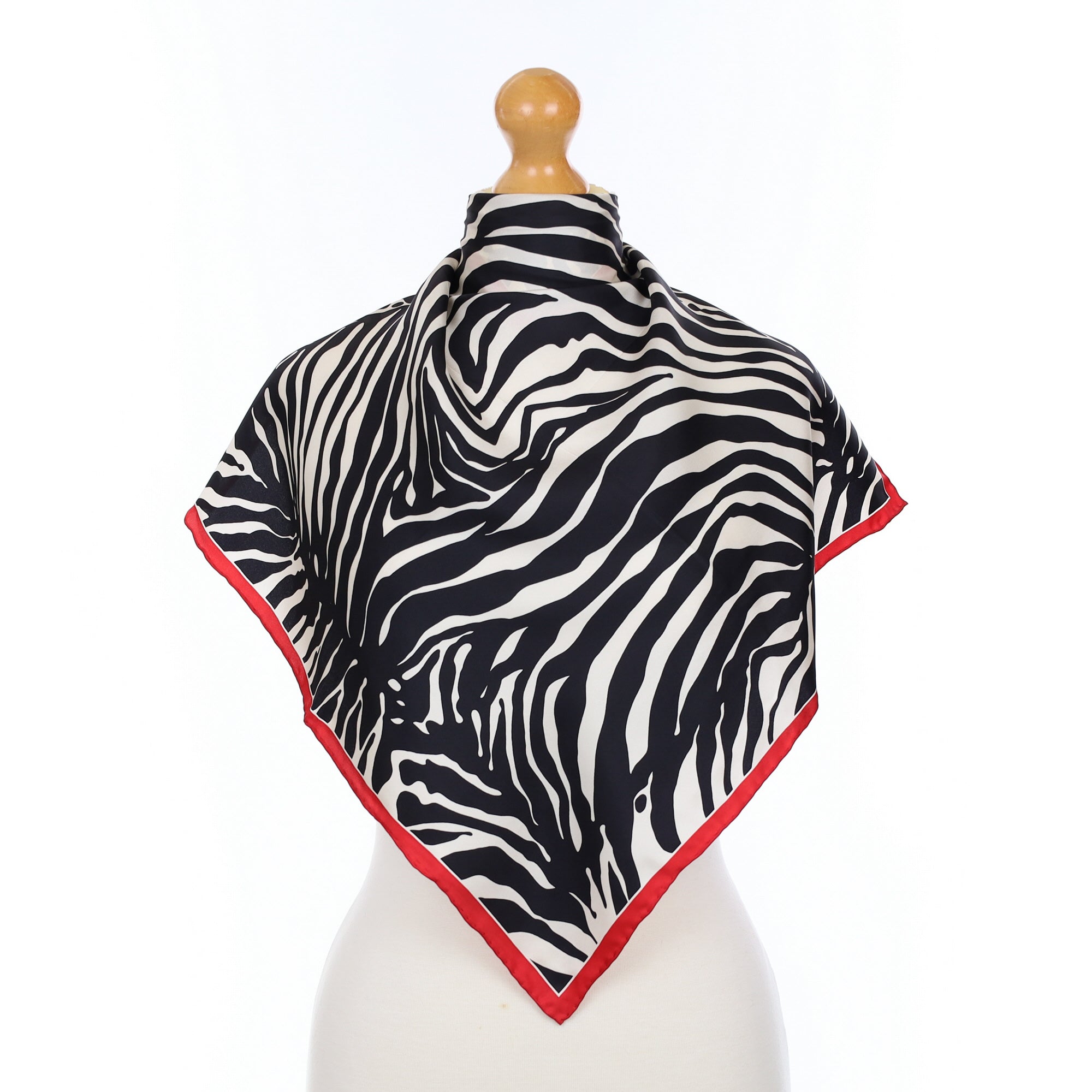 Zebra Stripe Silk Scarf