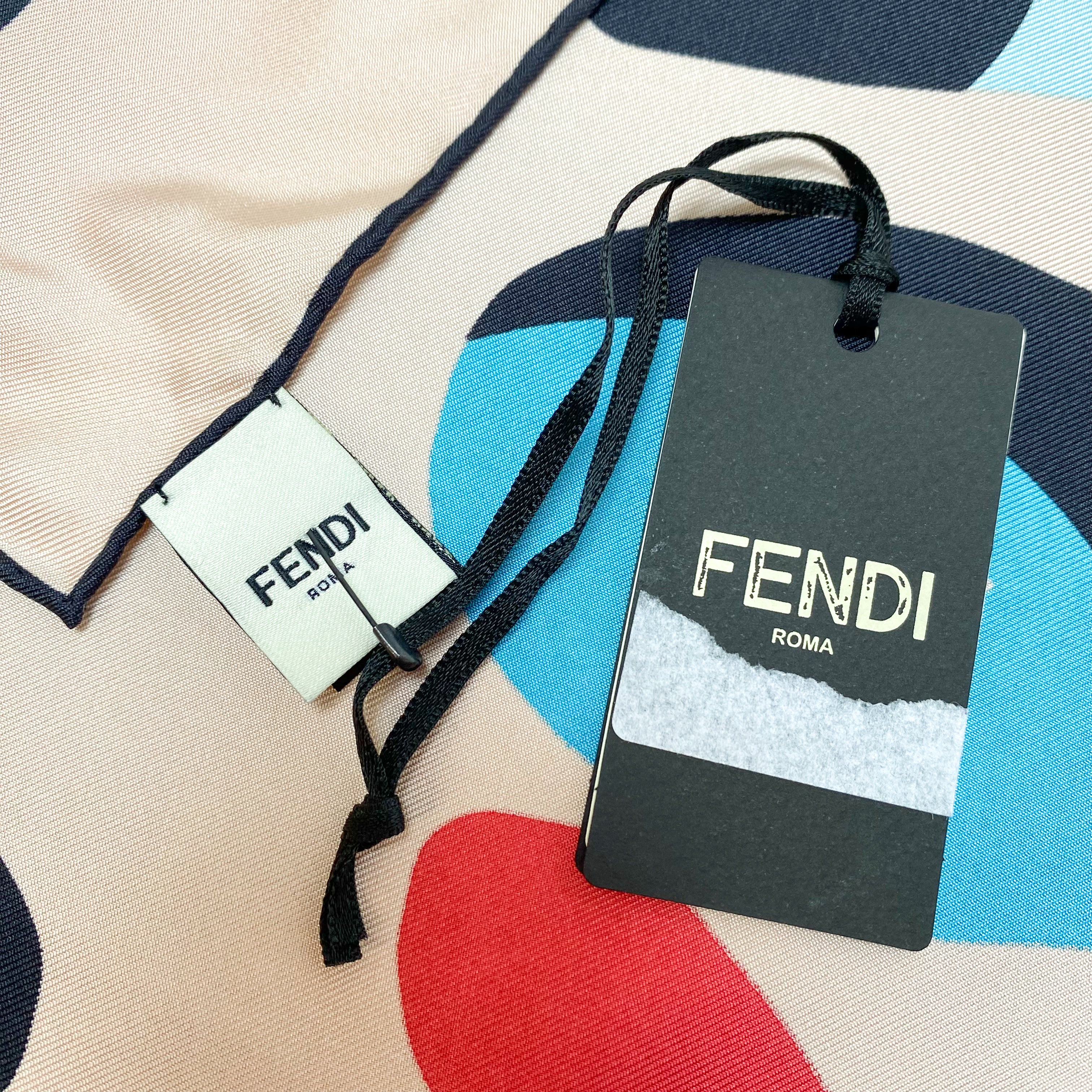 Brand New Boxed Fendi Designer Silk Scarf