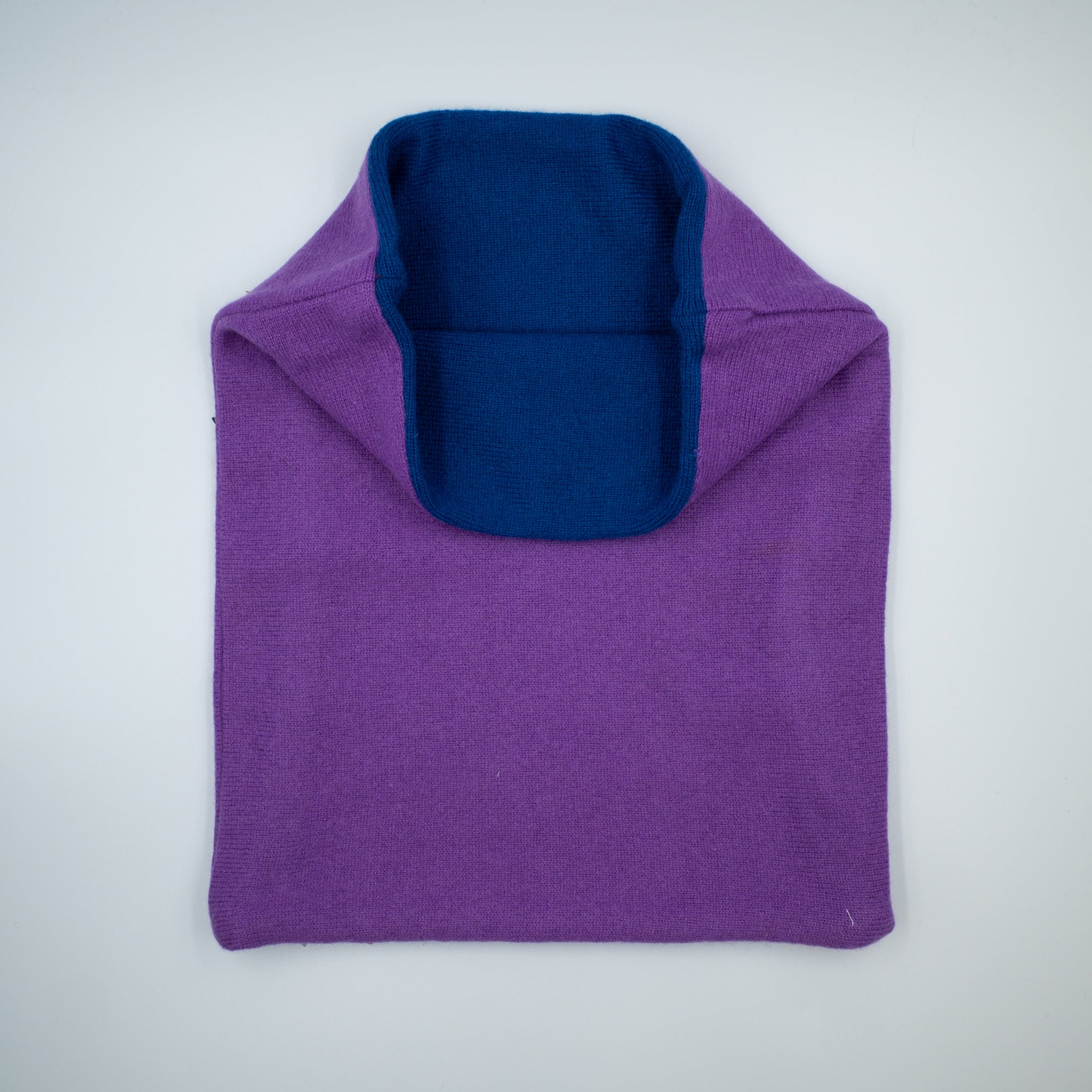 Men’s Iris Purple and Teal Luxury Double Layered Snood