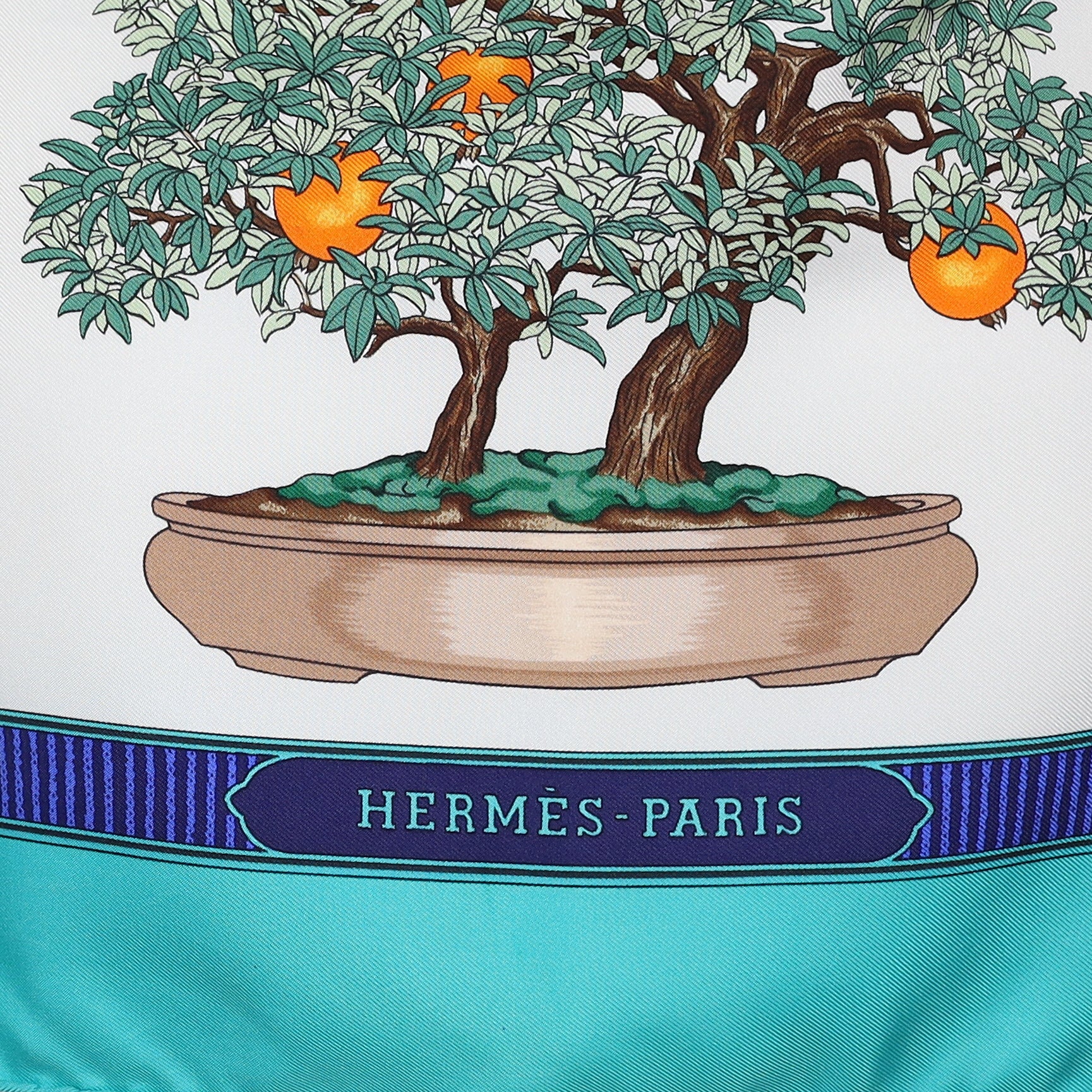 Hermès Bonsai Vintage Silk Scarf Quite Rare