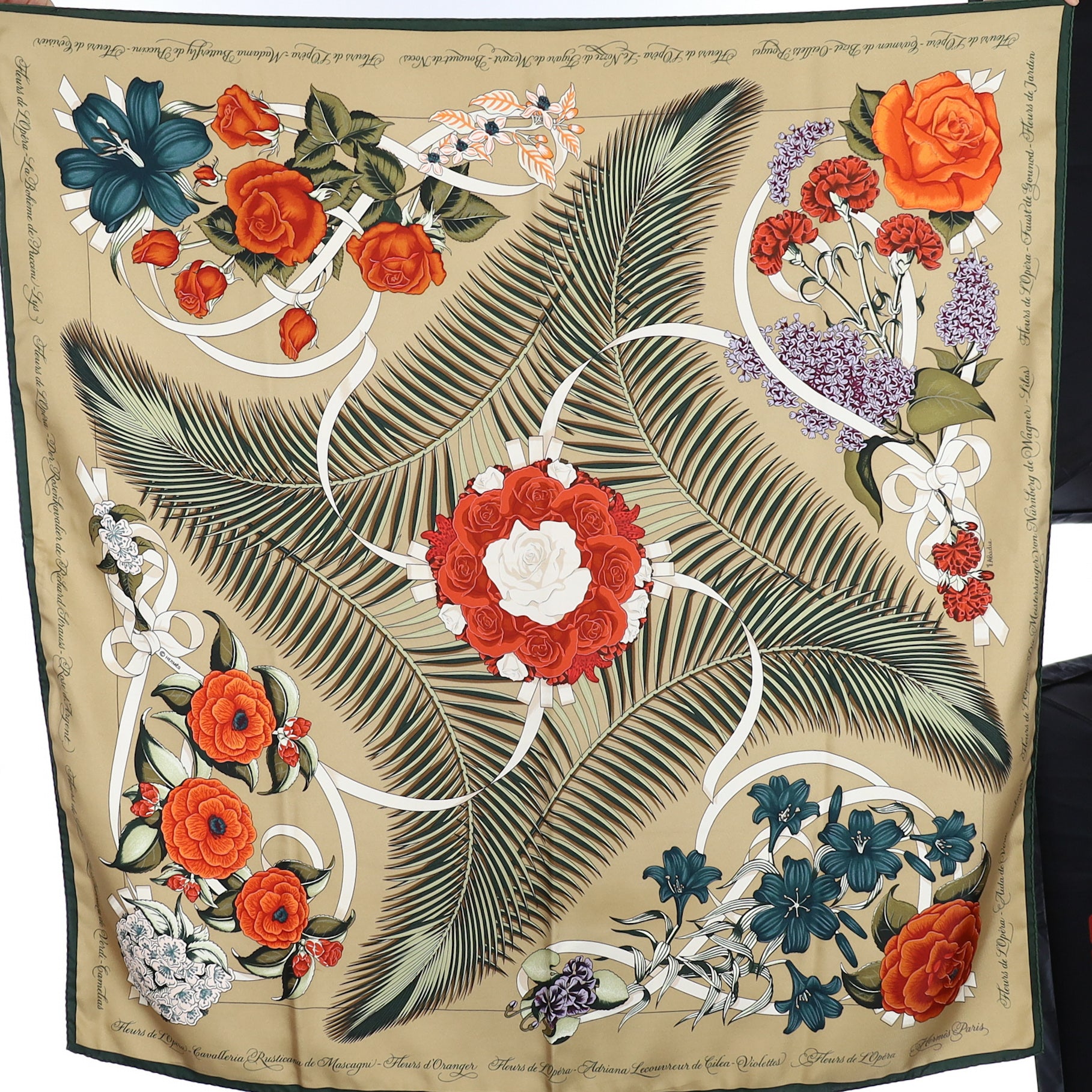 Hermès Fleurs de L’Opéra Silk Scarf