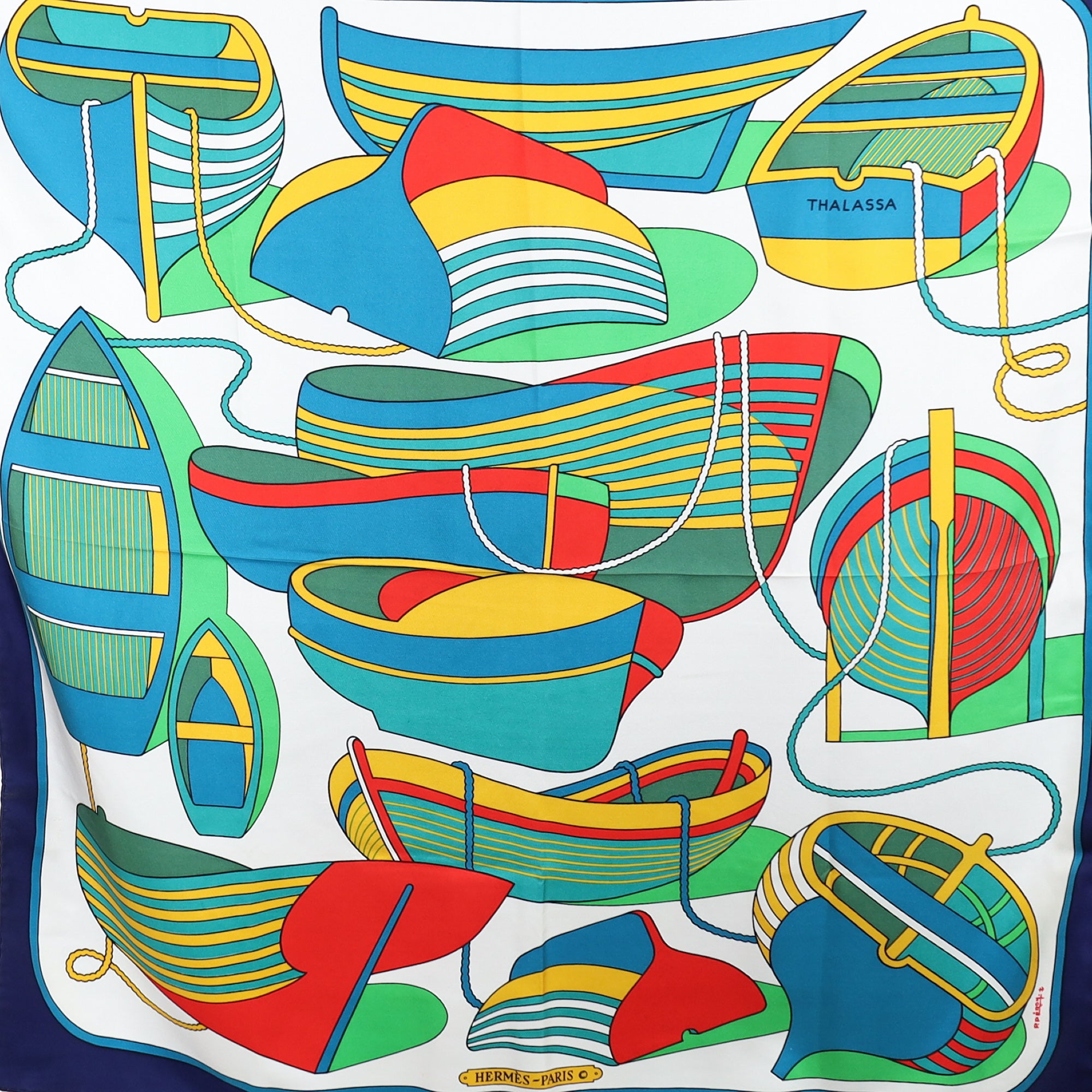 Hermès Thalassa Silk Scarf Quite Rare