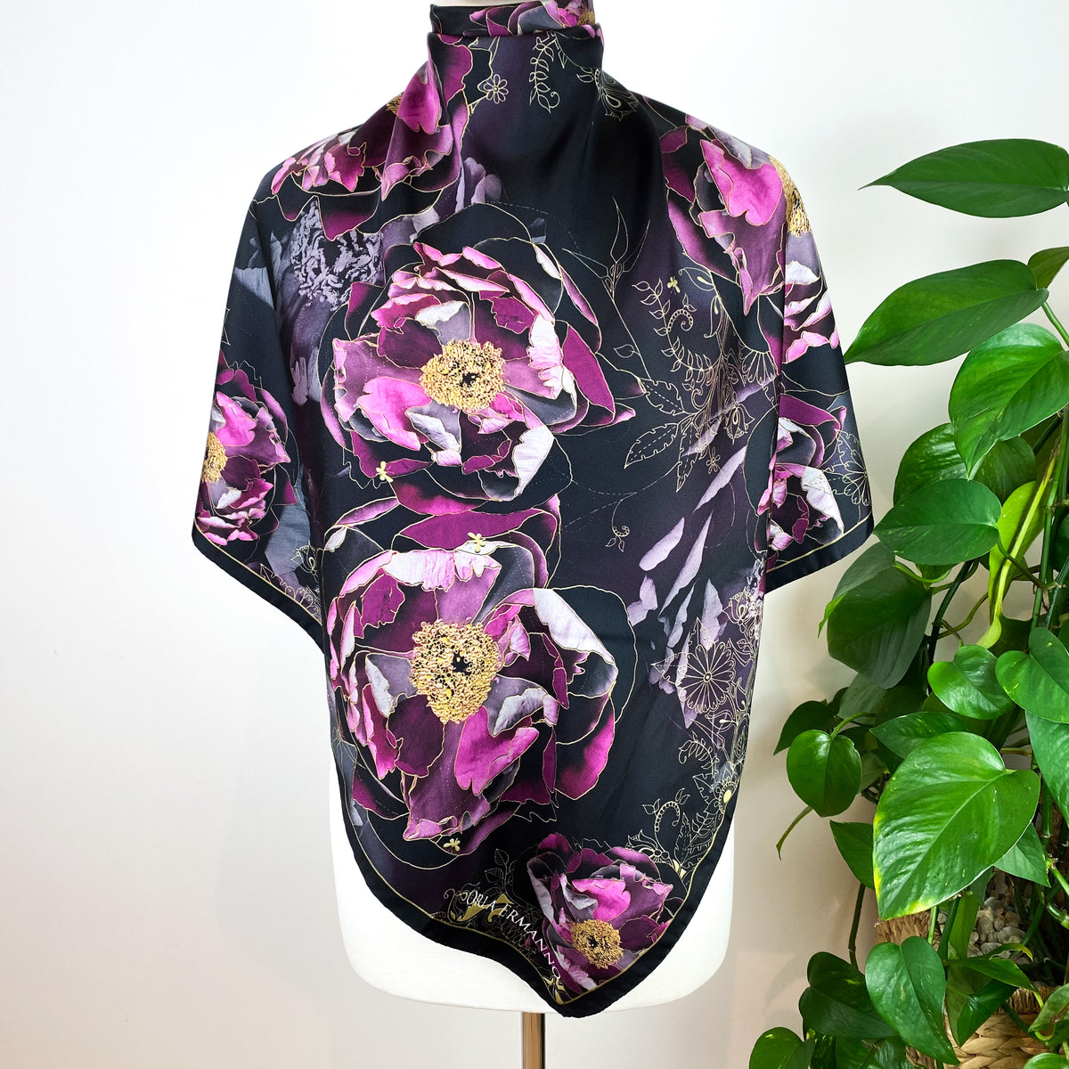 Orla Ermanno Floral Silk Scarf