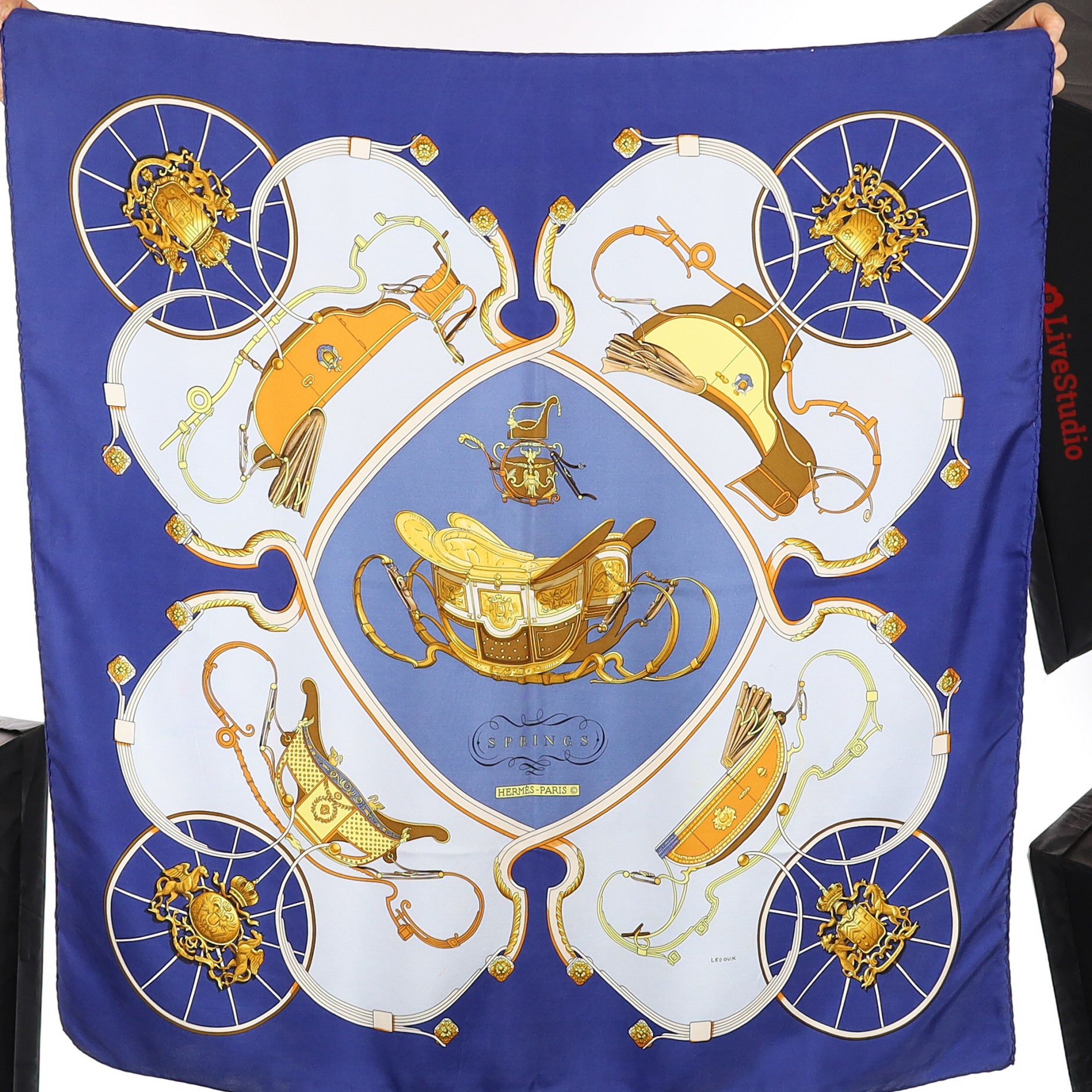 Hermès Springs Silk Scarf