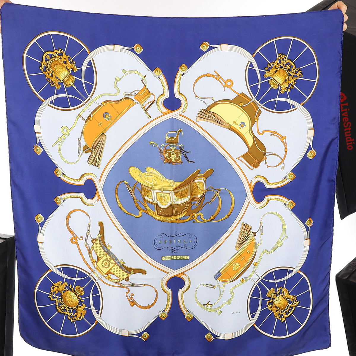Hermès Springs Silk Scarf