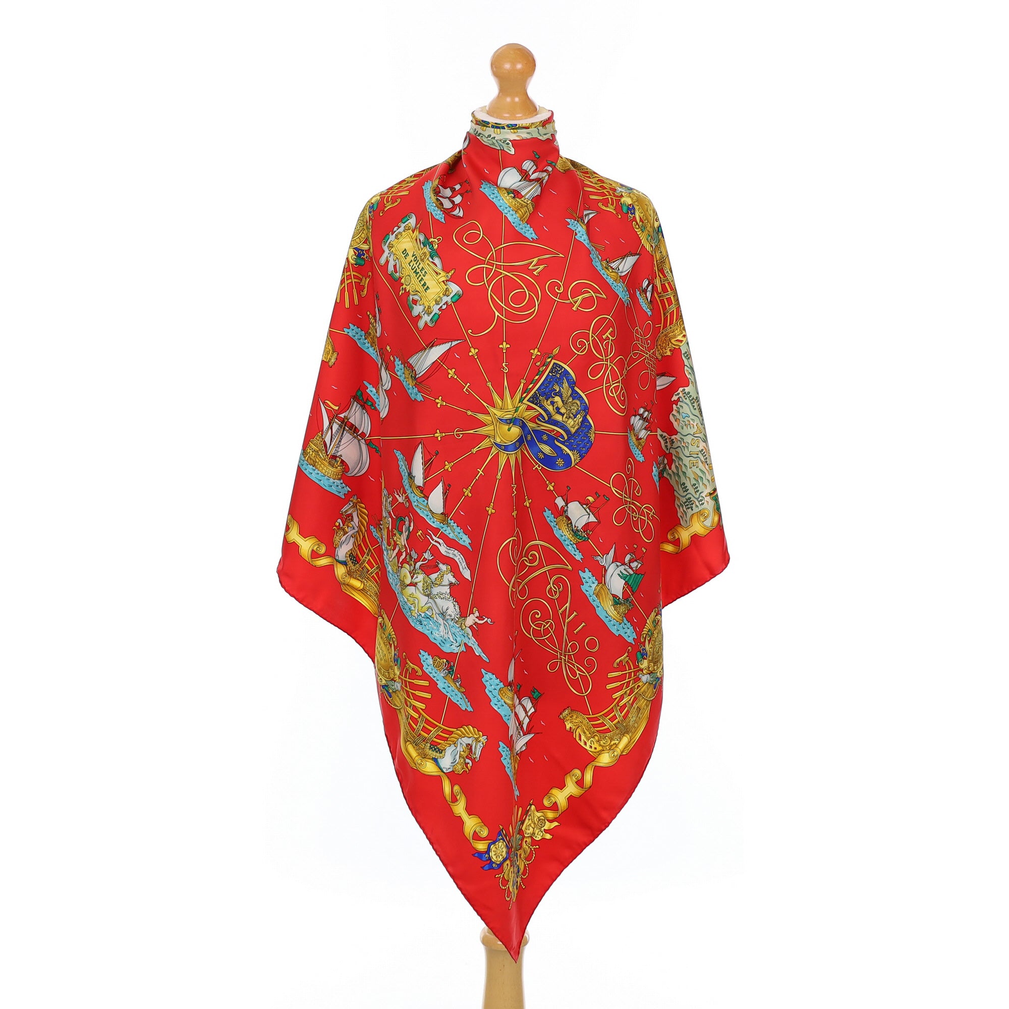 Hermès Voles De Lumiere Silk Scarf
