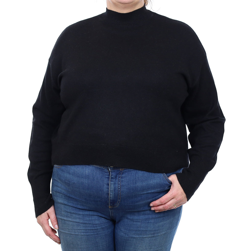 Everlane Black Cashmere Turtle Neck Jumper Extra Large
