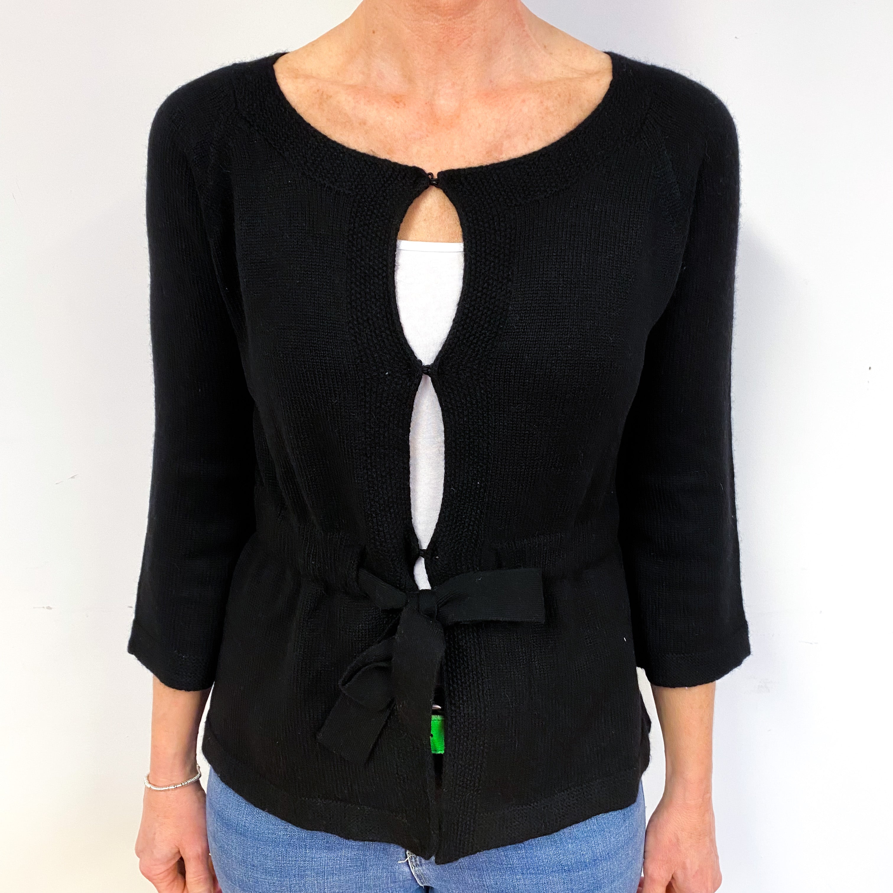 Black Cashmere Cardigan Medium