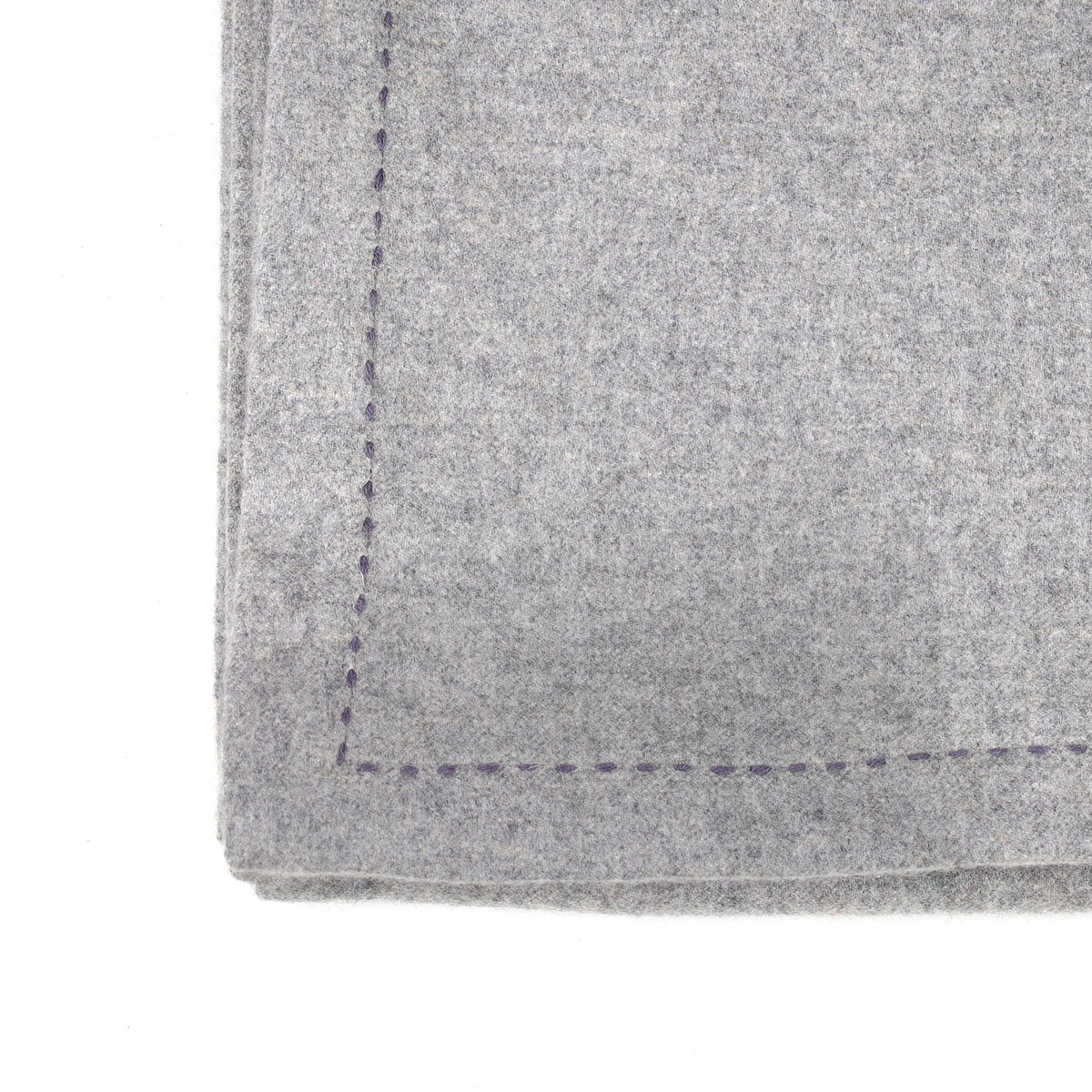 Brand New Scottish Alex Begg Ash Grey Designer Heavy Woven Cashmere Blanket