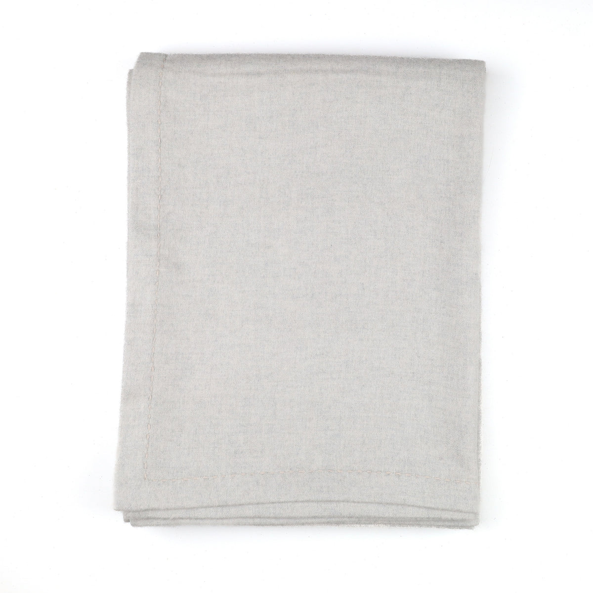 Brand New Scottish Alex Begg Mist Grey Designer Heavy Woven Cashmere Blanket