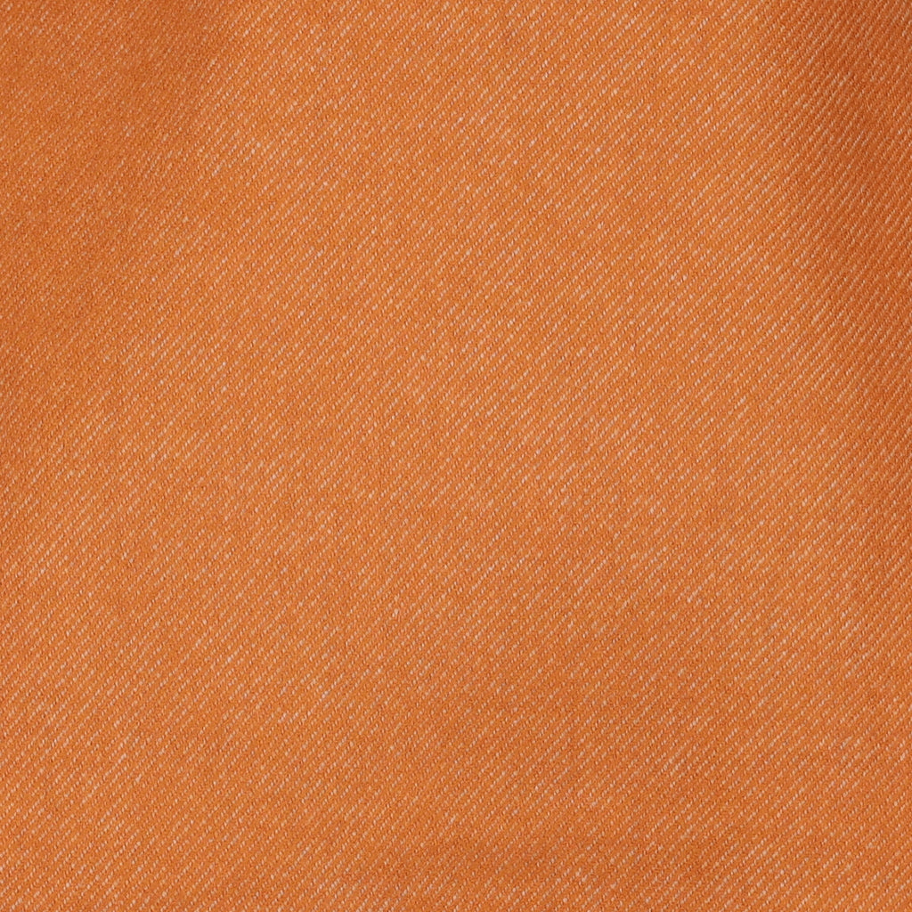 Brand New Scottish Designer Sunset Orange Woven Cashmere Scarf
