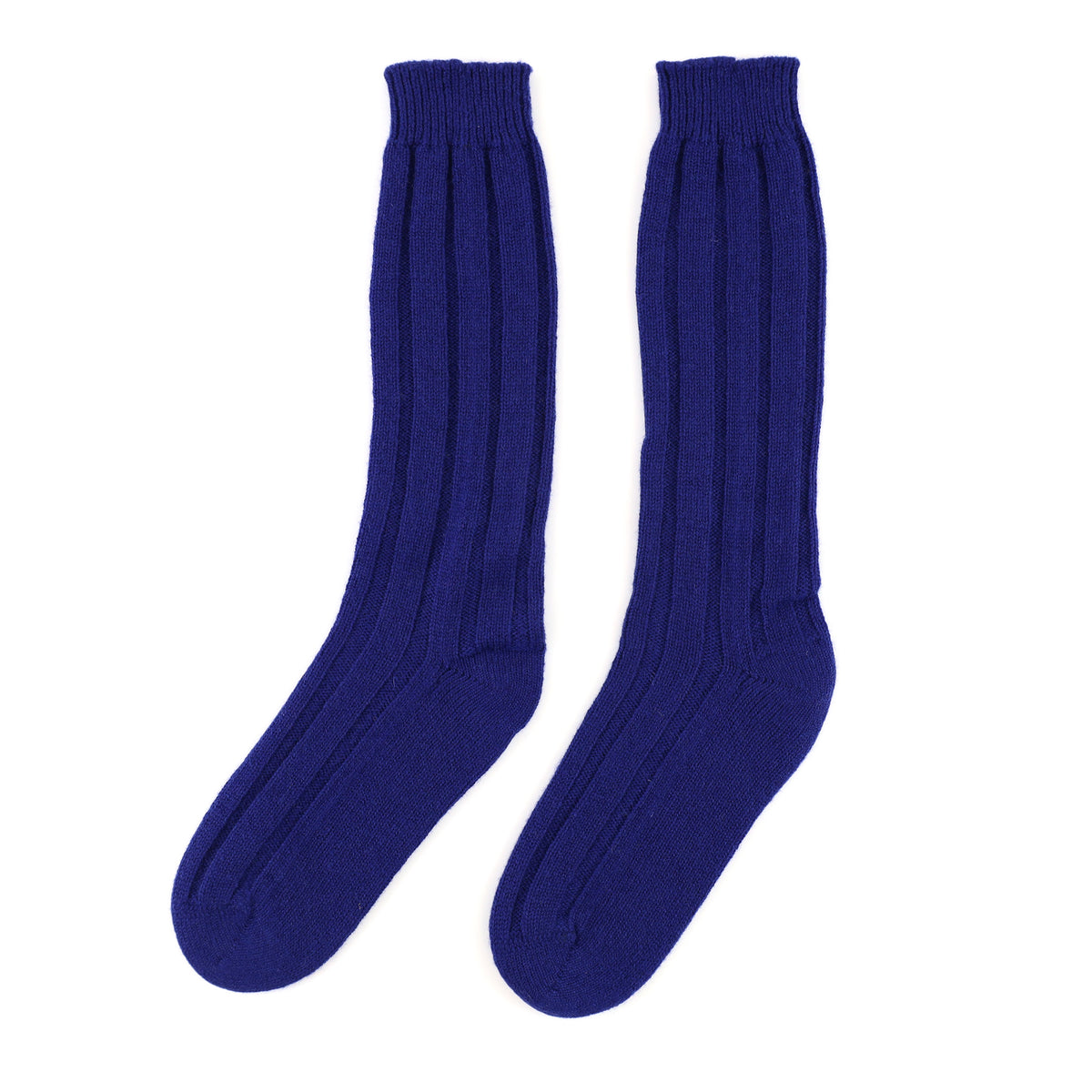 Brand New Scottish Alex Begg Admiral Blue Ladies Cashmere Lounge Socks