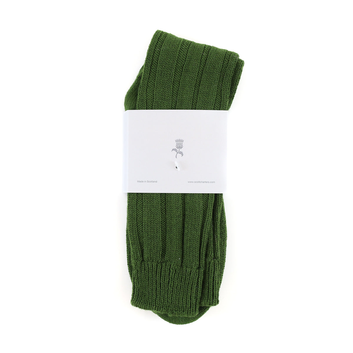 Brand New Scottish Alex Begg Fern Green Ladies Cashmere Lounge Socks