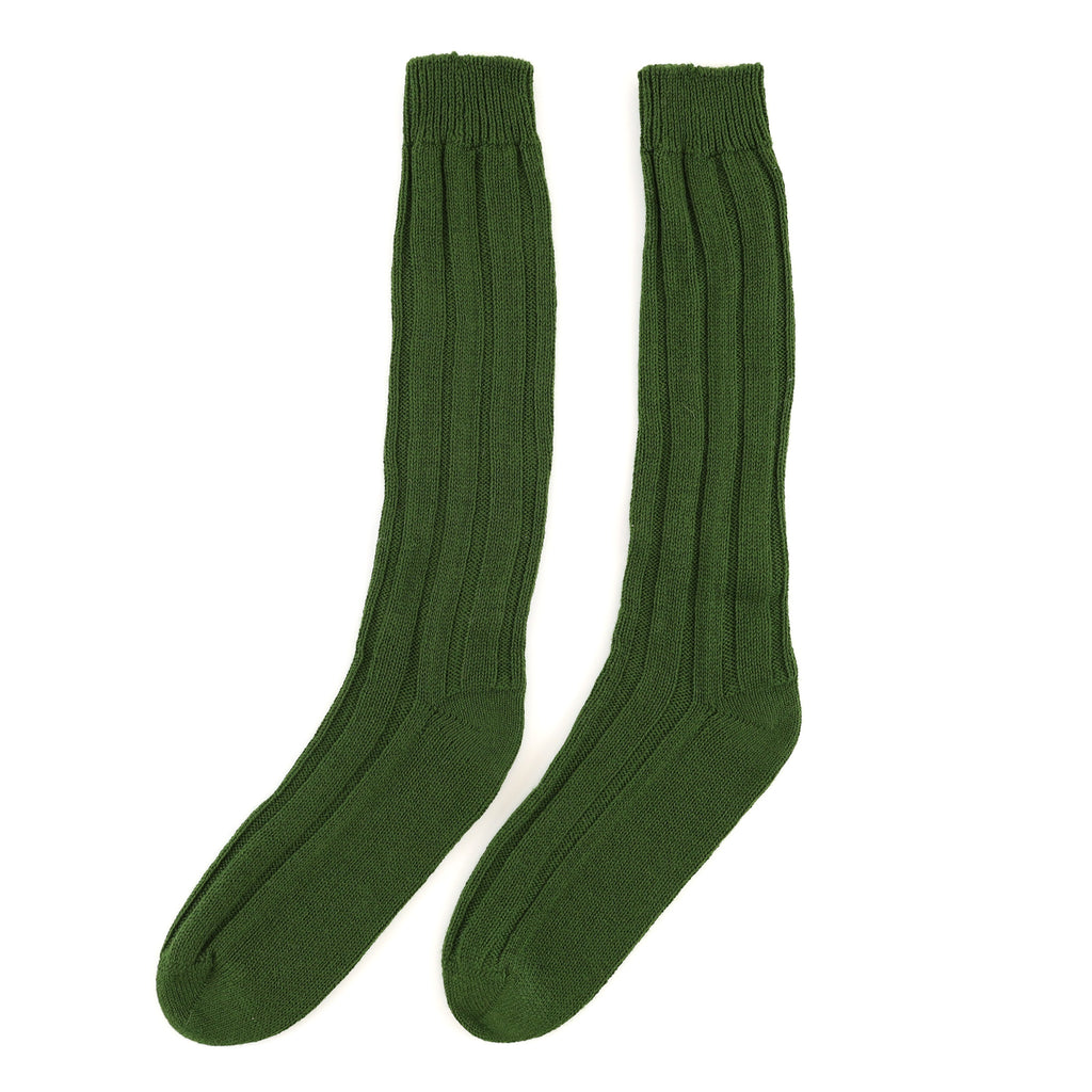 Brand New Scottish Alex Begg Fern Green Ladies Cashmere Lounge Socks