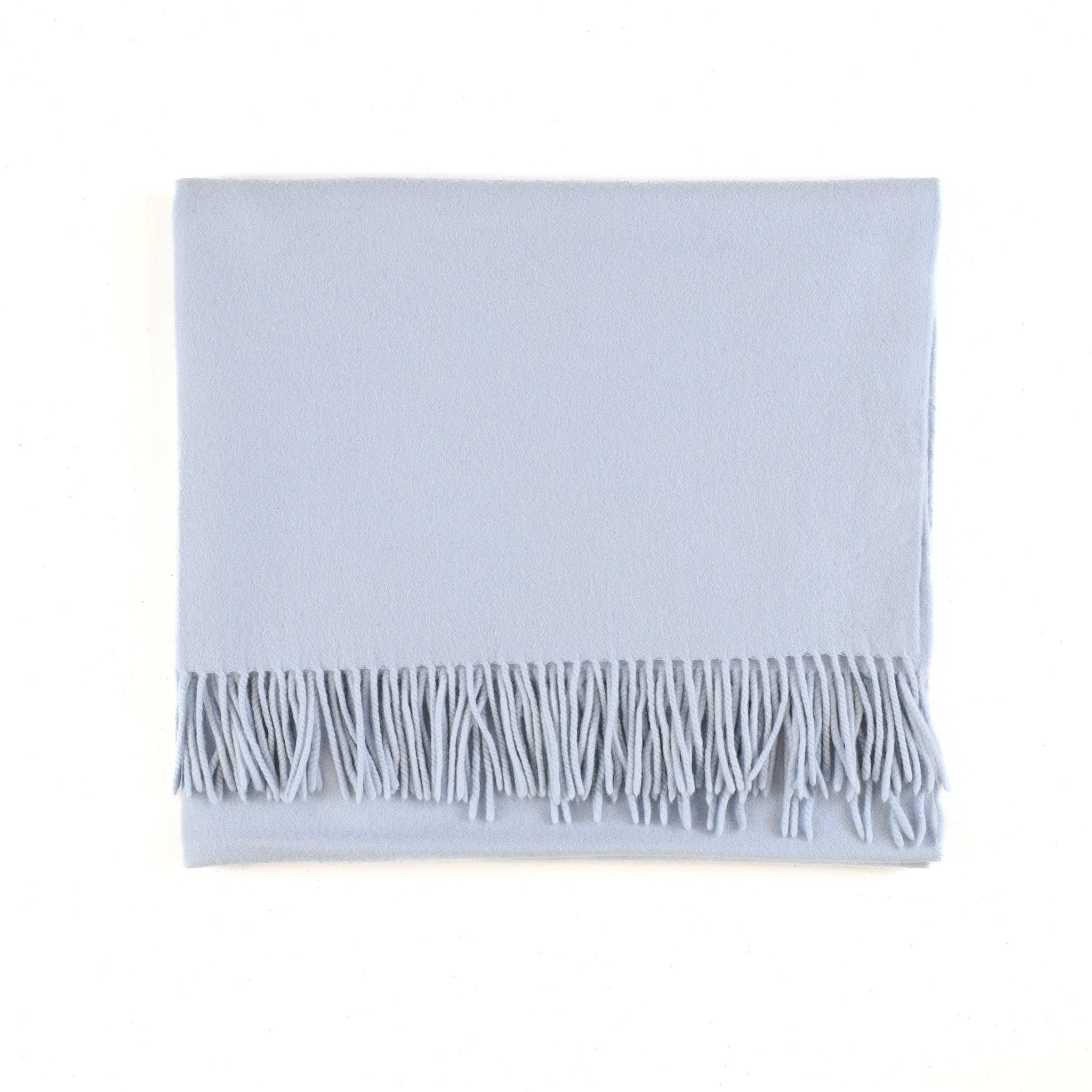 Secondhand Baby Blue Cashmere Woven Baby Blanket