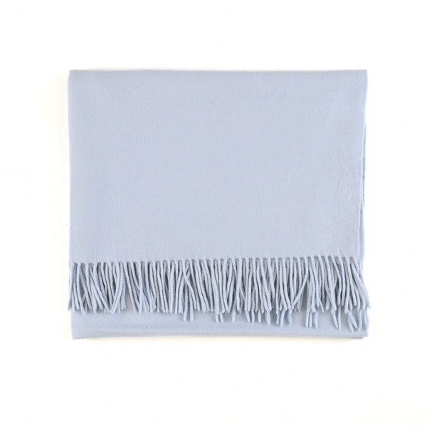 Secondhand Baby Blue Cashmere Woven Baby Blanket
