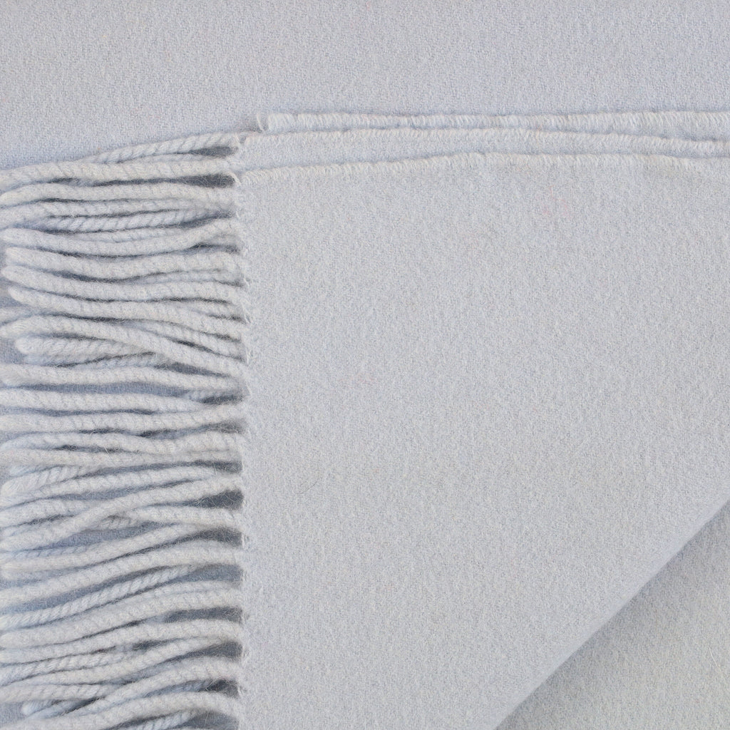 Secondhand Baby Blue Cashmere Woven Baby Blanket