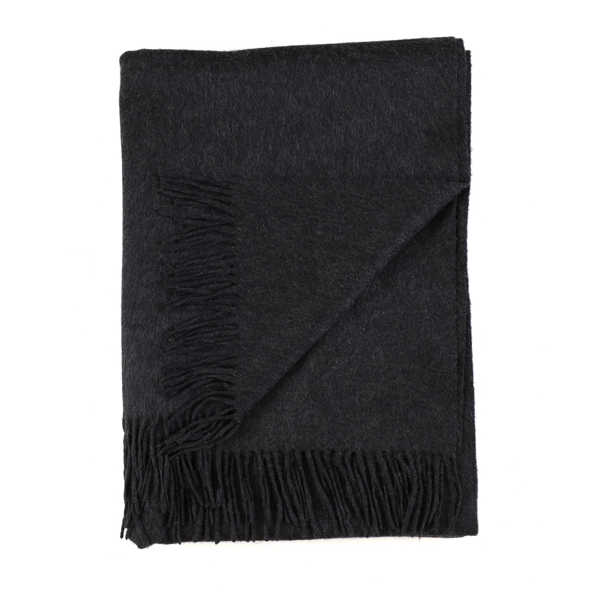 Secondhand Alex Begg Granite Grey Woven Cashmere Blanket