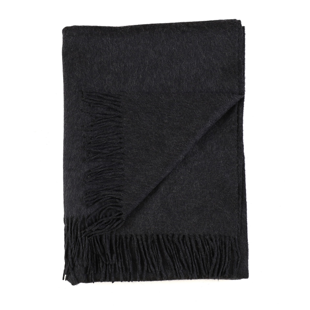 Secondhand Alex Begg Granite Grey Woven Cashmere Blanket