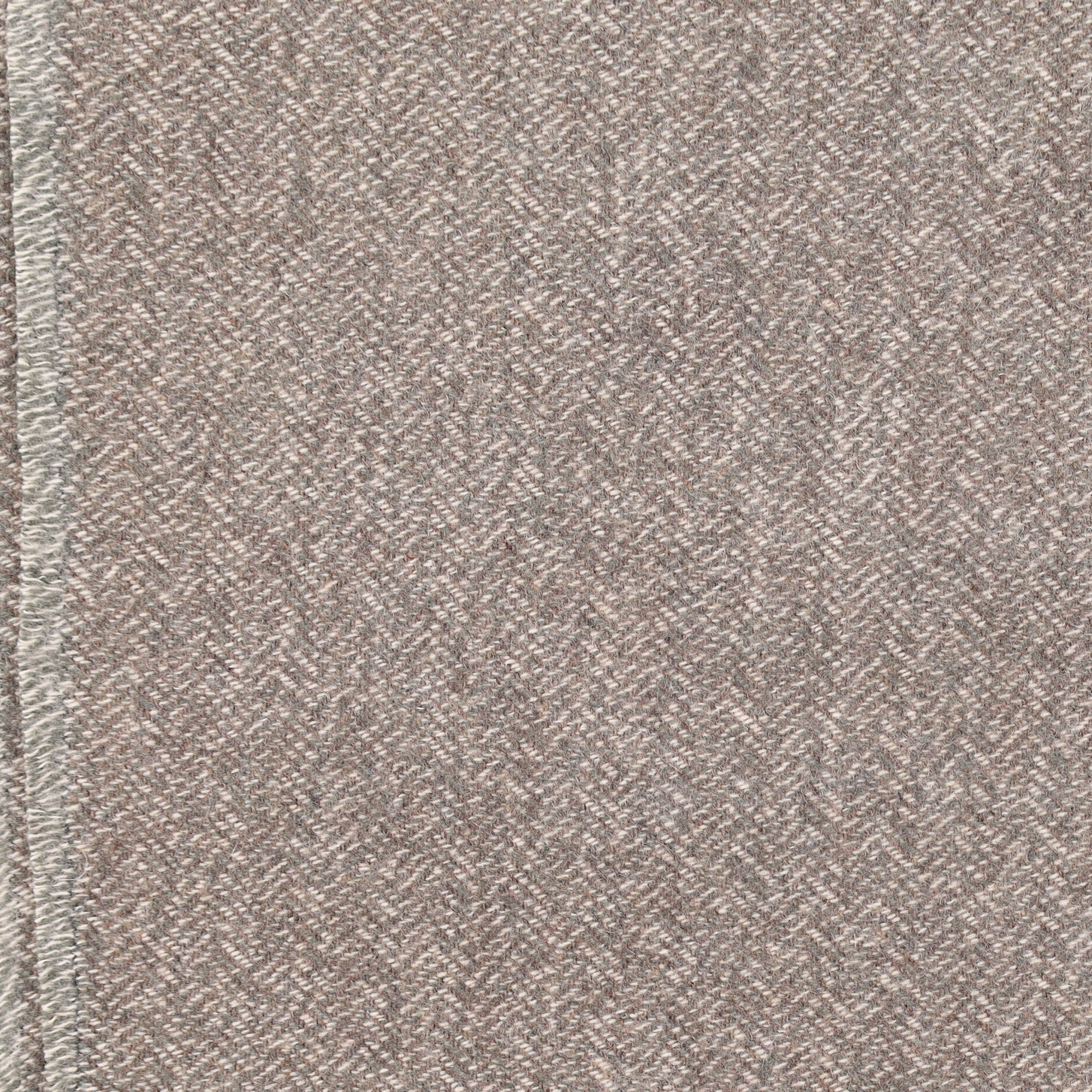 Brand New English Dark Olive Marl Luxury Woven Cashmere Blanket