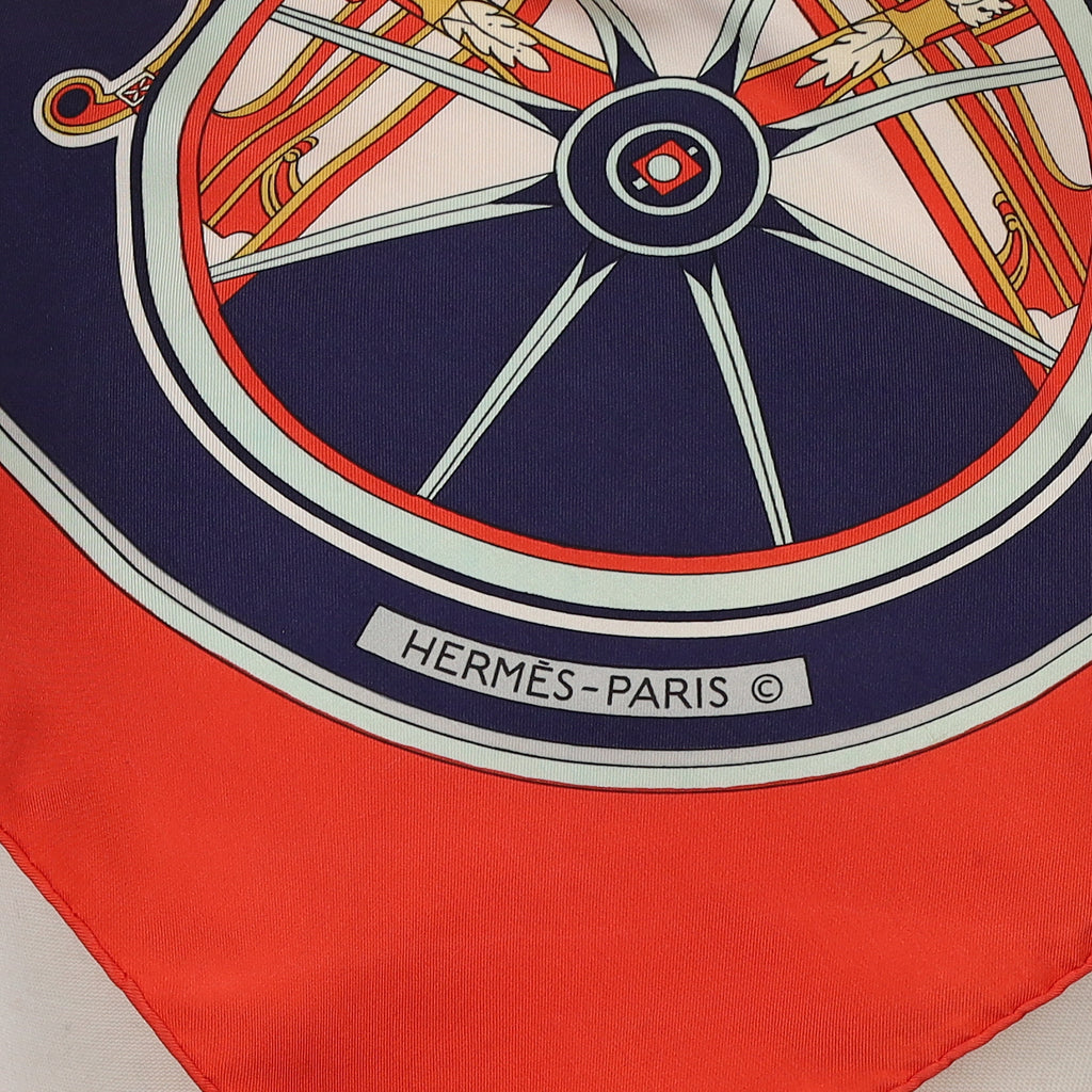 Hermès Washington’s Carriage Silk Scarf