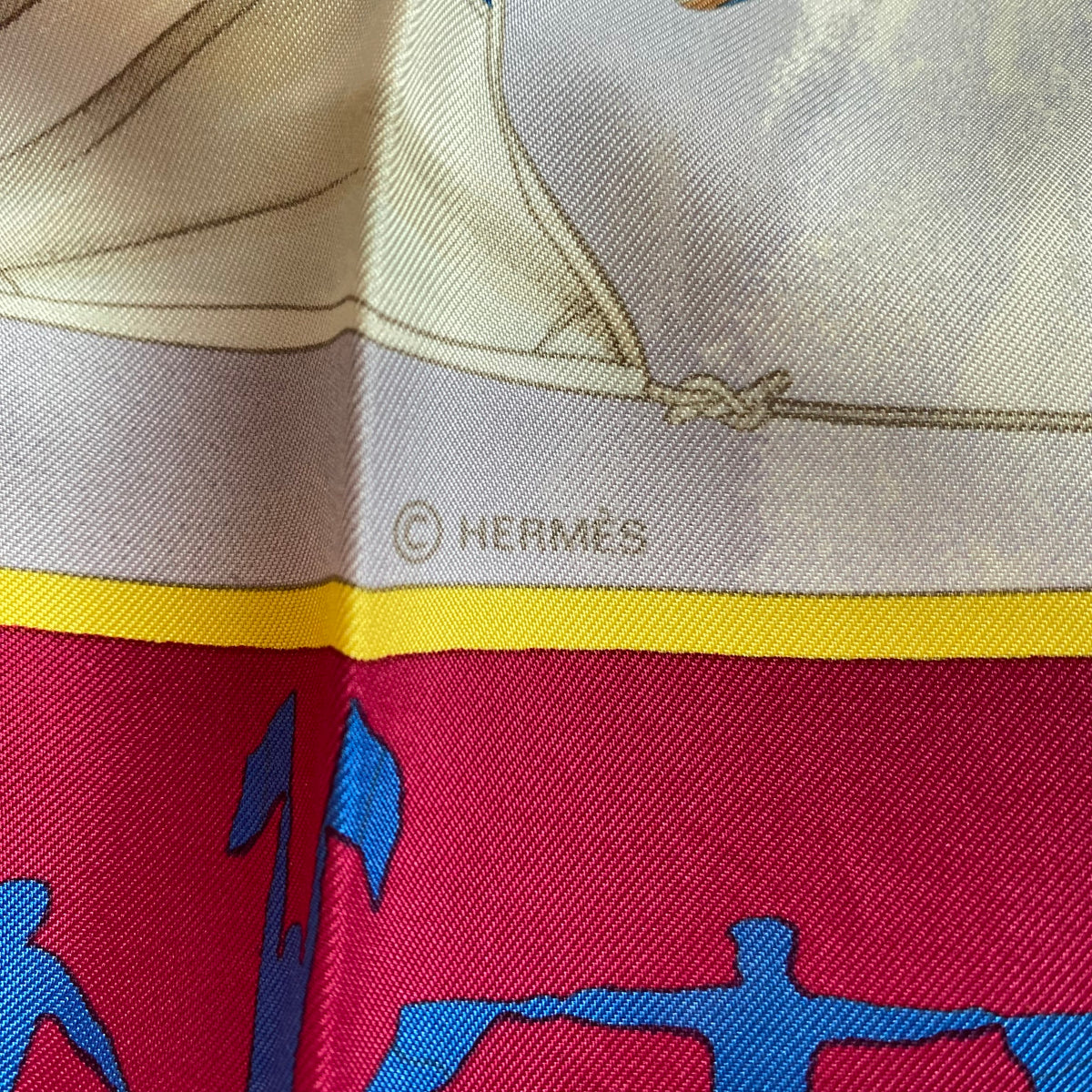 Hermès En Course Silk Scarf