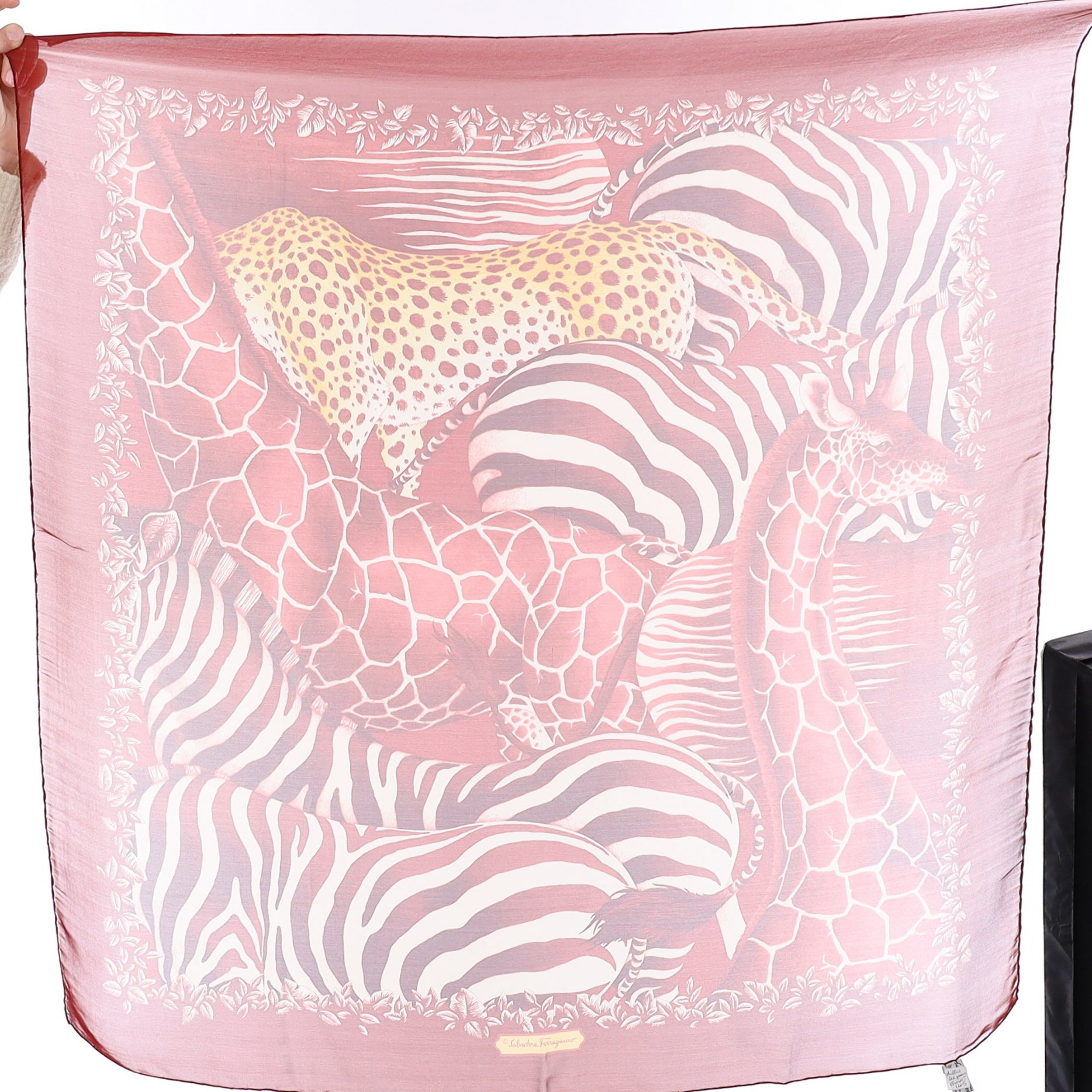 Brand New Salvatore Ferragamo Silk Scarf