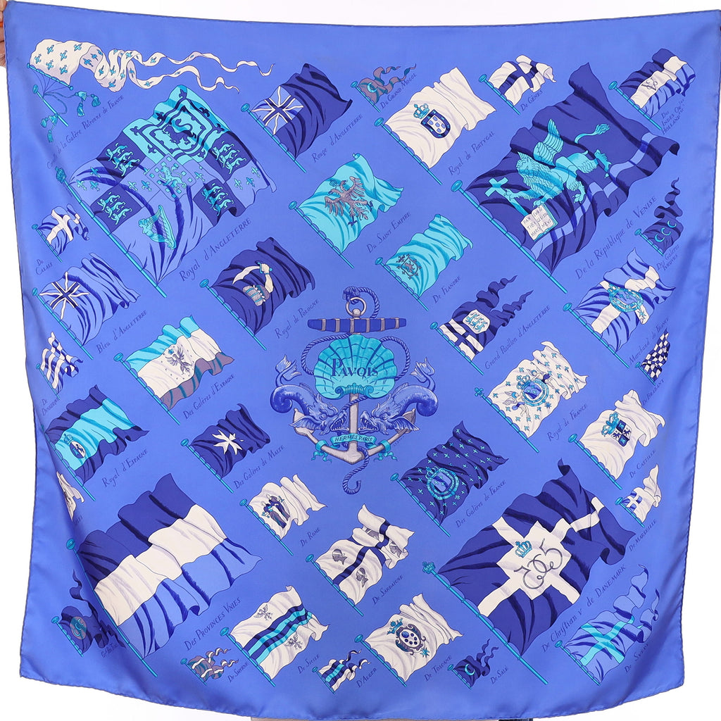 Hermès Pavois Silk Scarf