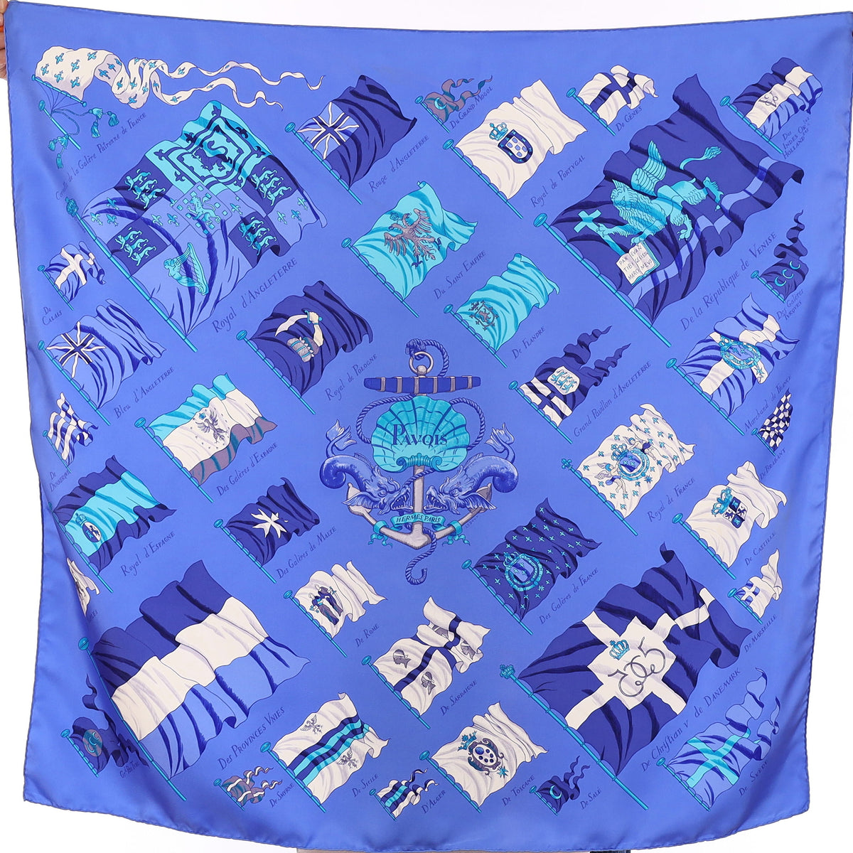 Hermès Pavois Silk Scarf