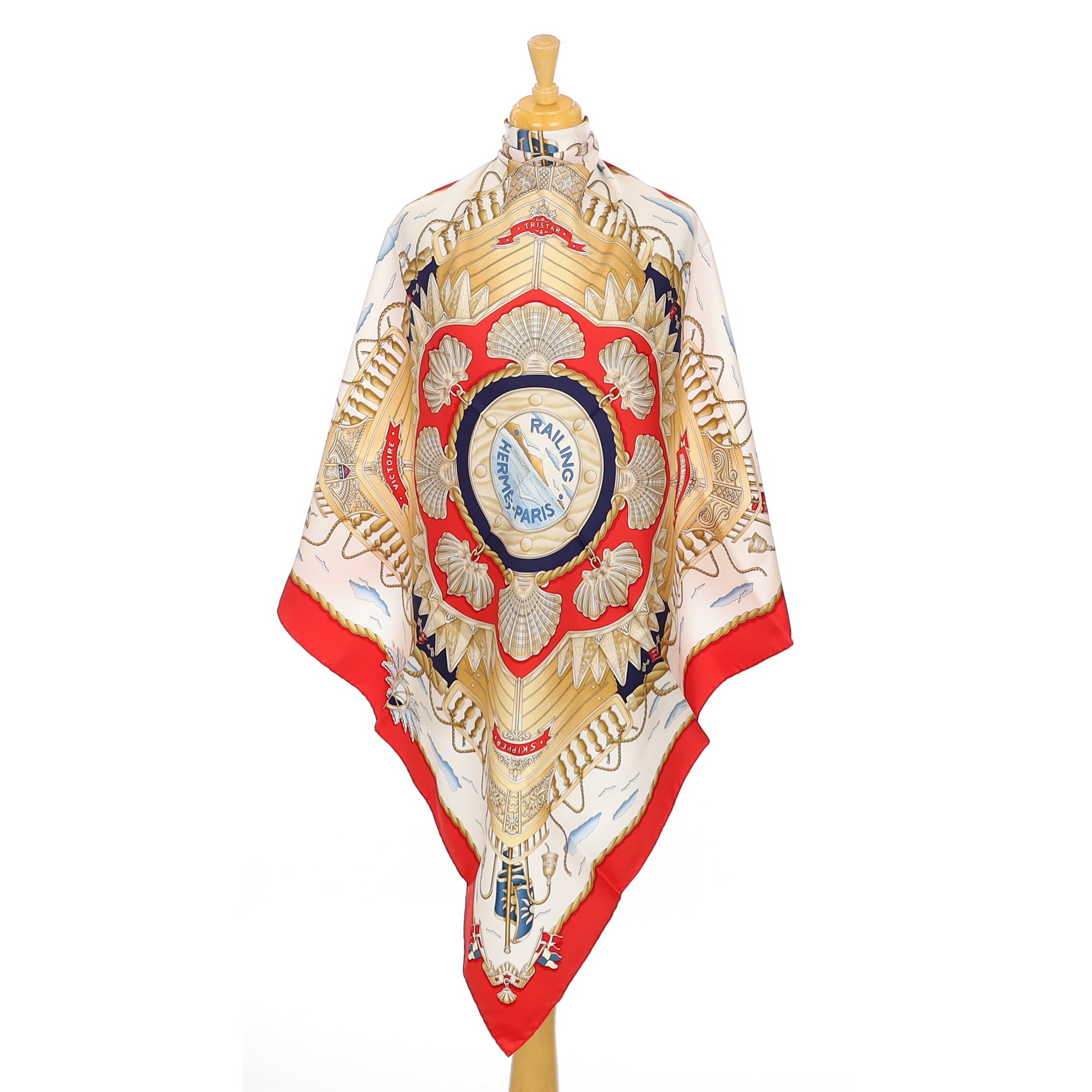 Brand New Boxed Hermès Railing Silk Scarf Rare