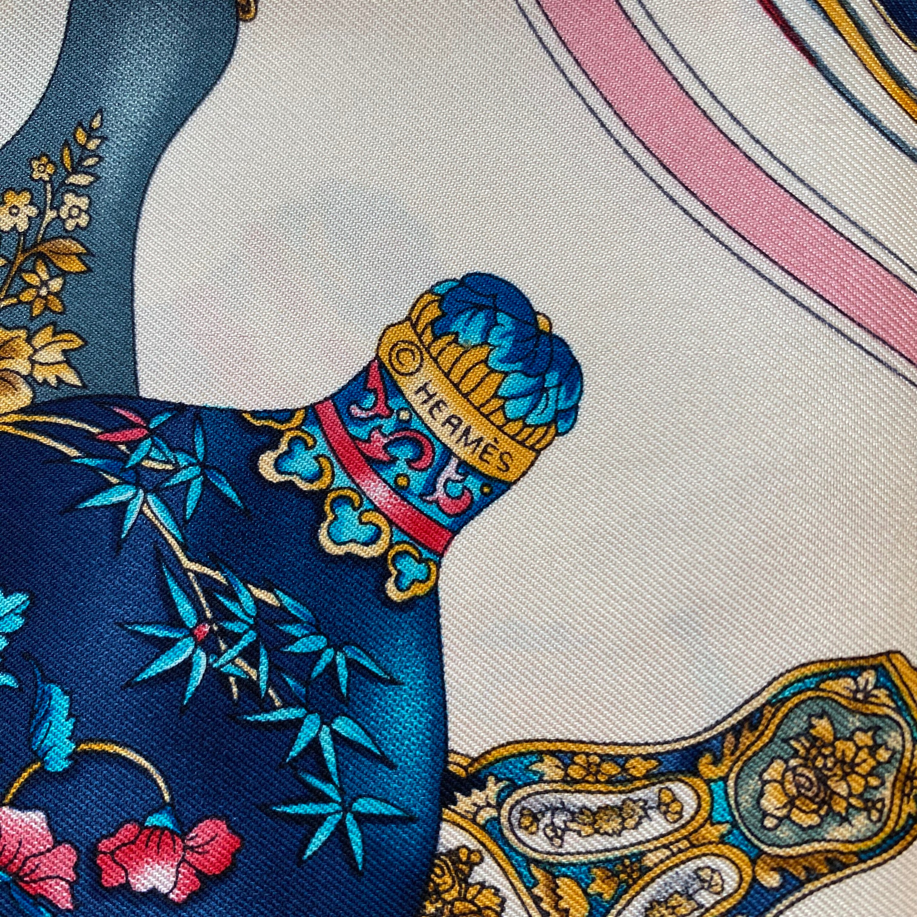 Hermès 70 Qu’importe Le Flacon Silk Scarf