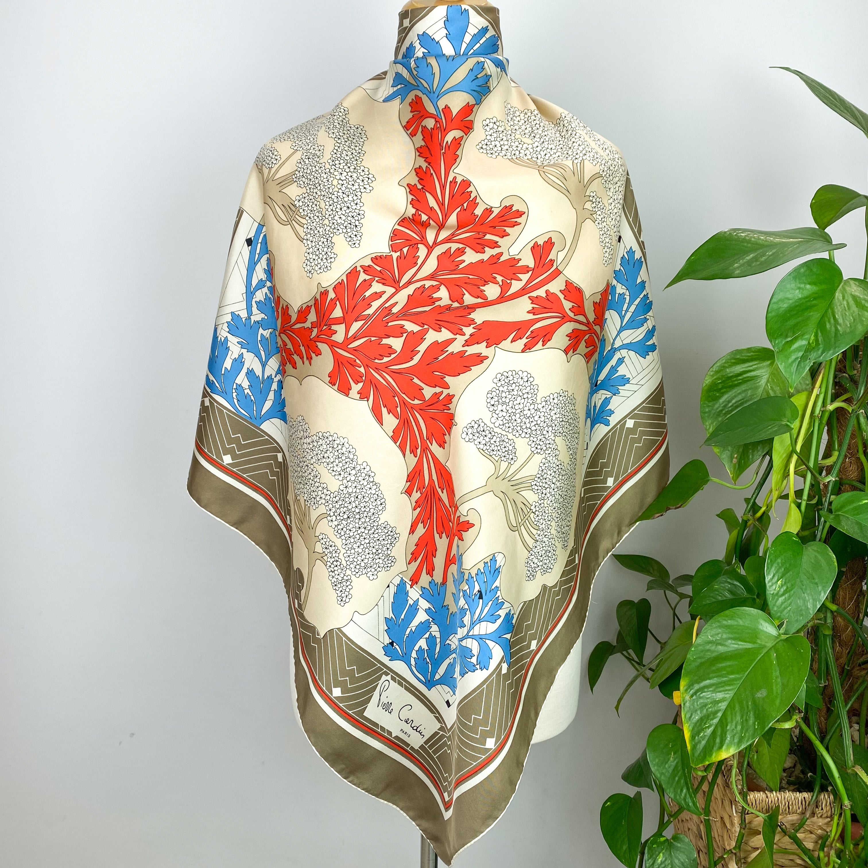 Immaculate Pierre Cardin French Vintage Silk Scarf