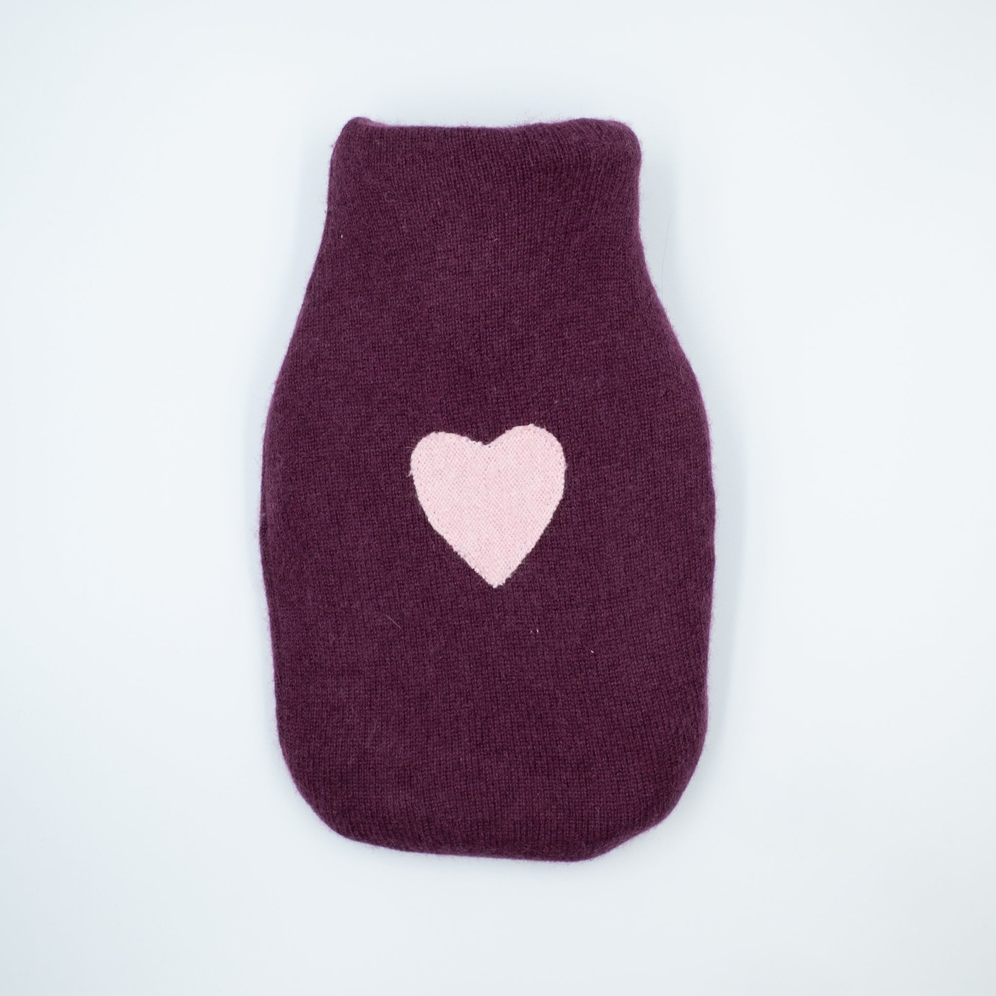 Claret Cashmere Small Hot Water Bottle