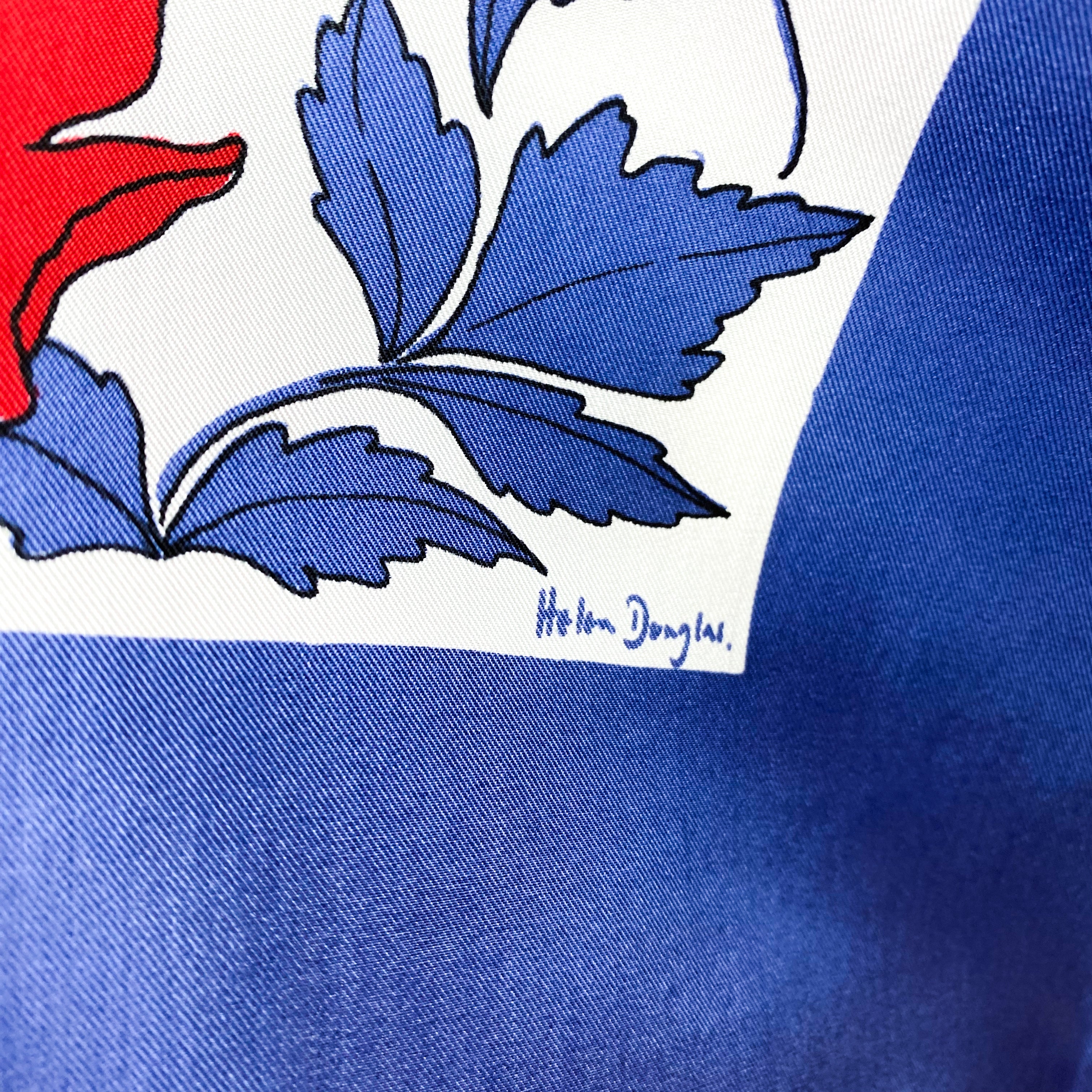 Helen Douglas Floral Silk Scarf