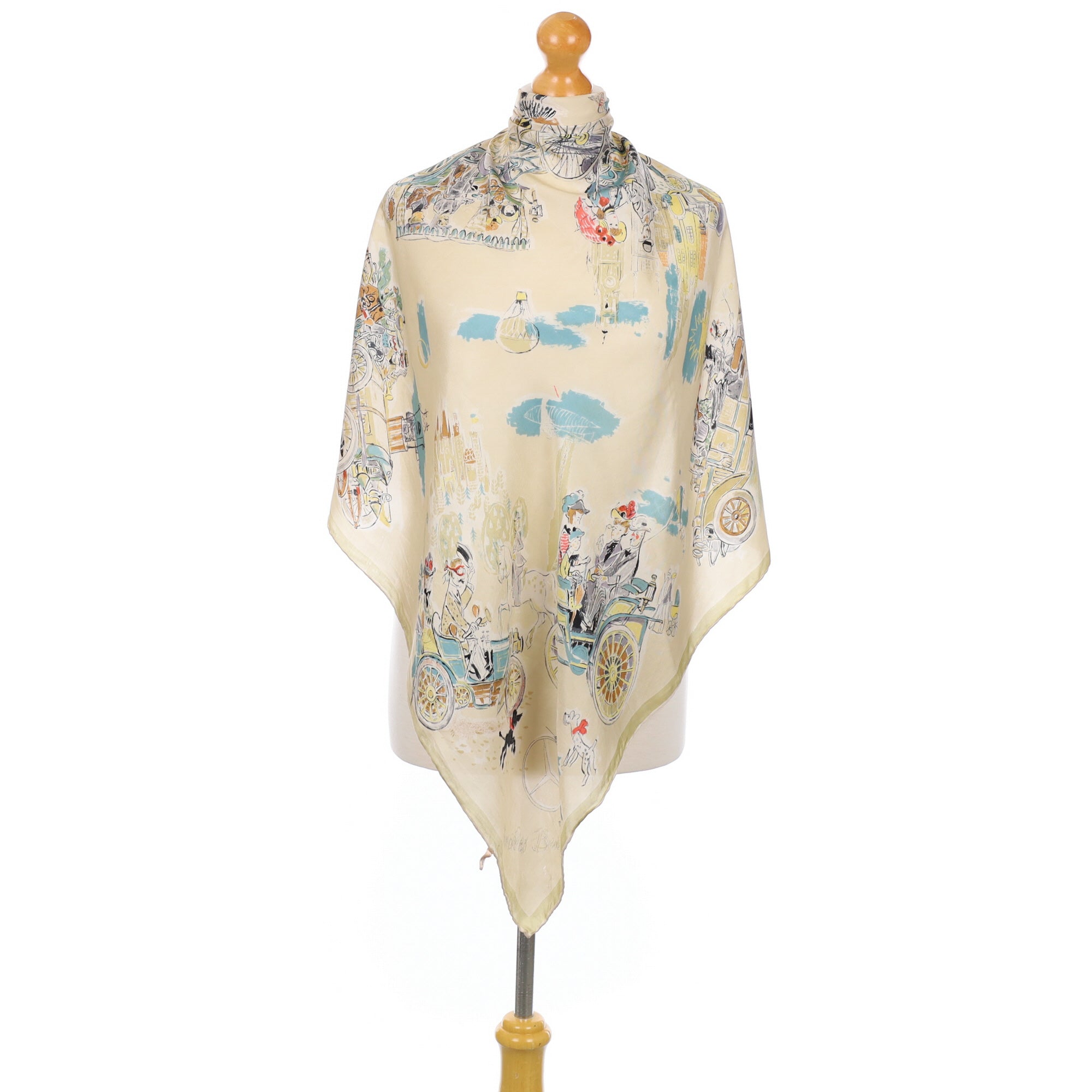 Mercedes Benz Vintage Silk Scarf