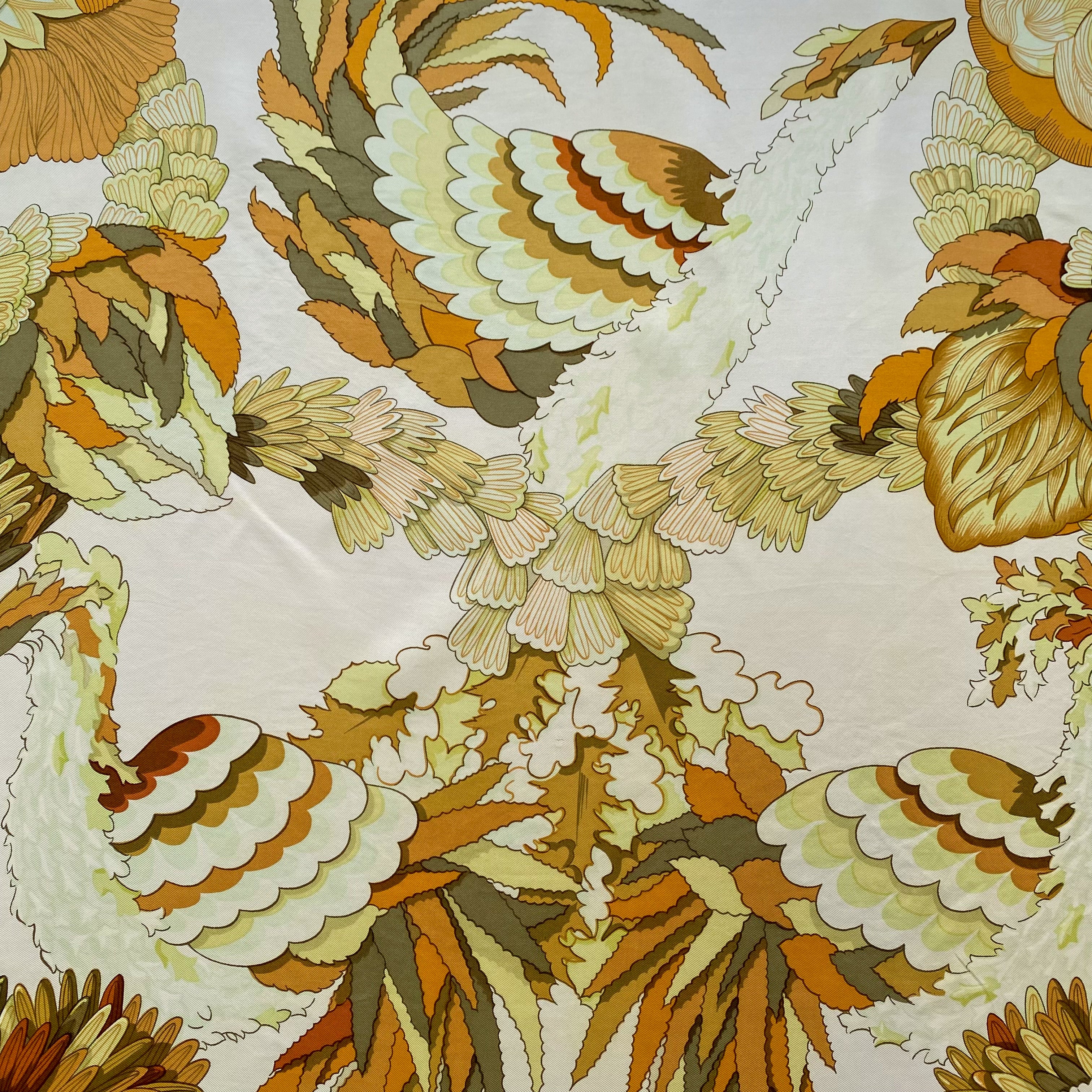 Hermès Tahiti Vintage Silk Scarf