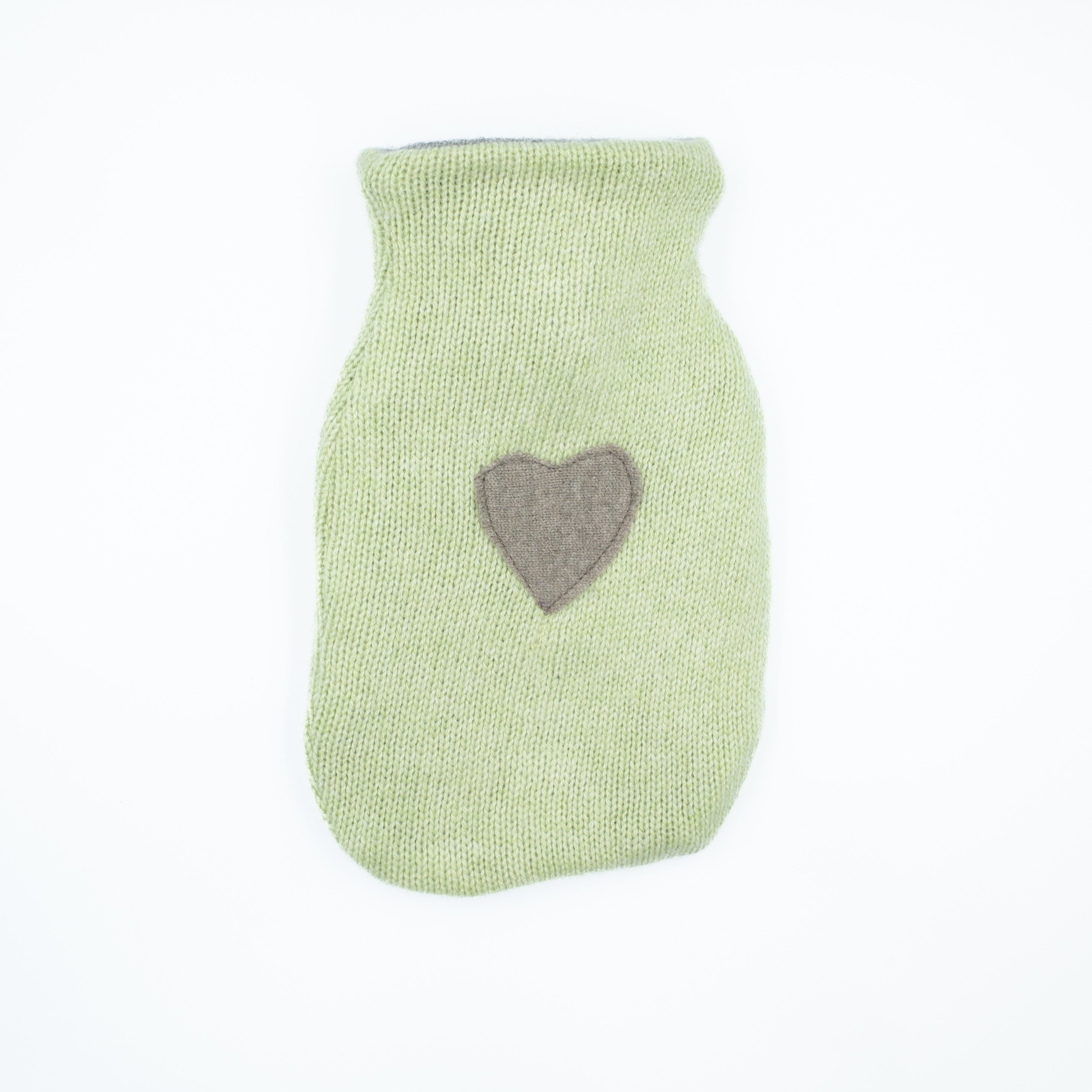 Lime Green Cashmere Small Hot Water Bottle