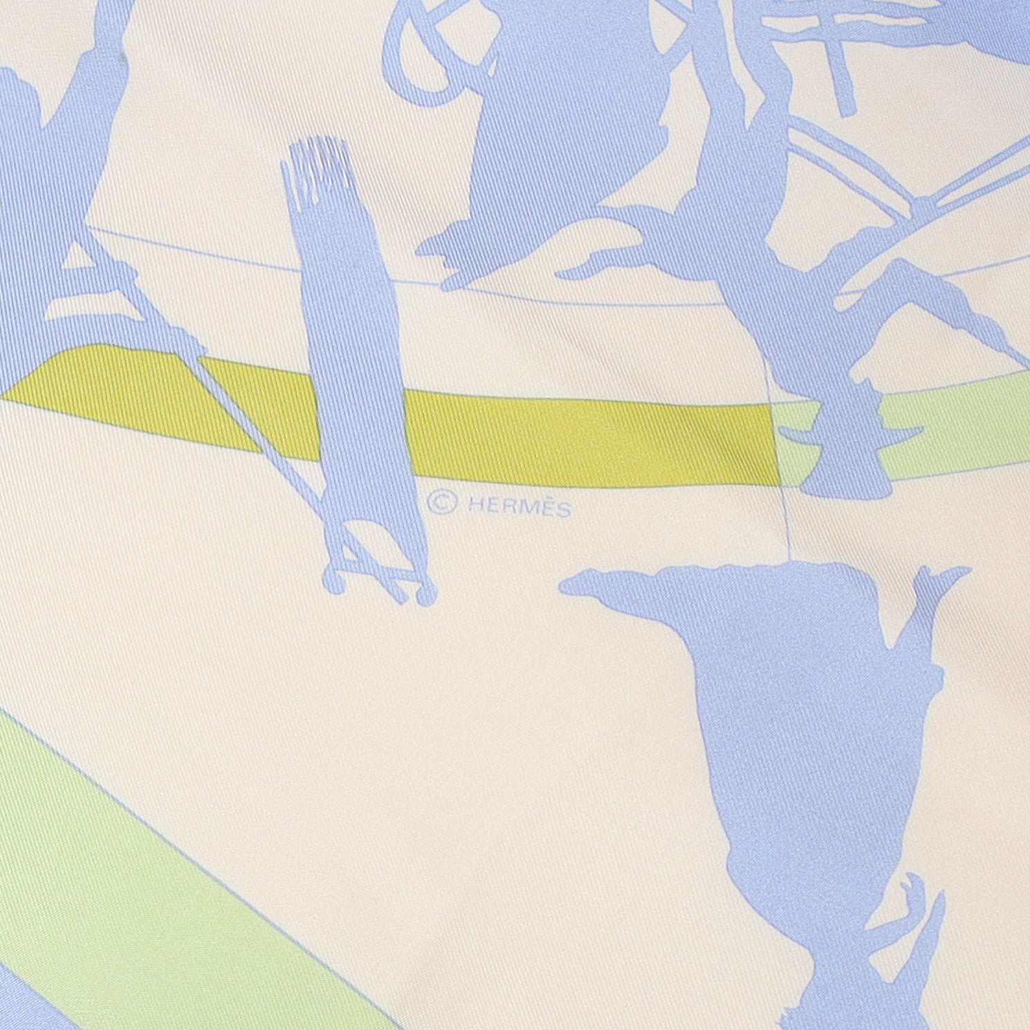 Pristine Hermès Jeux D’Ombres Silk Scarf Quite Rare