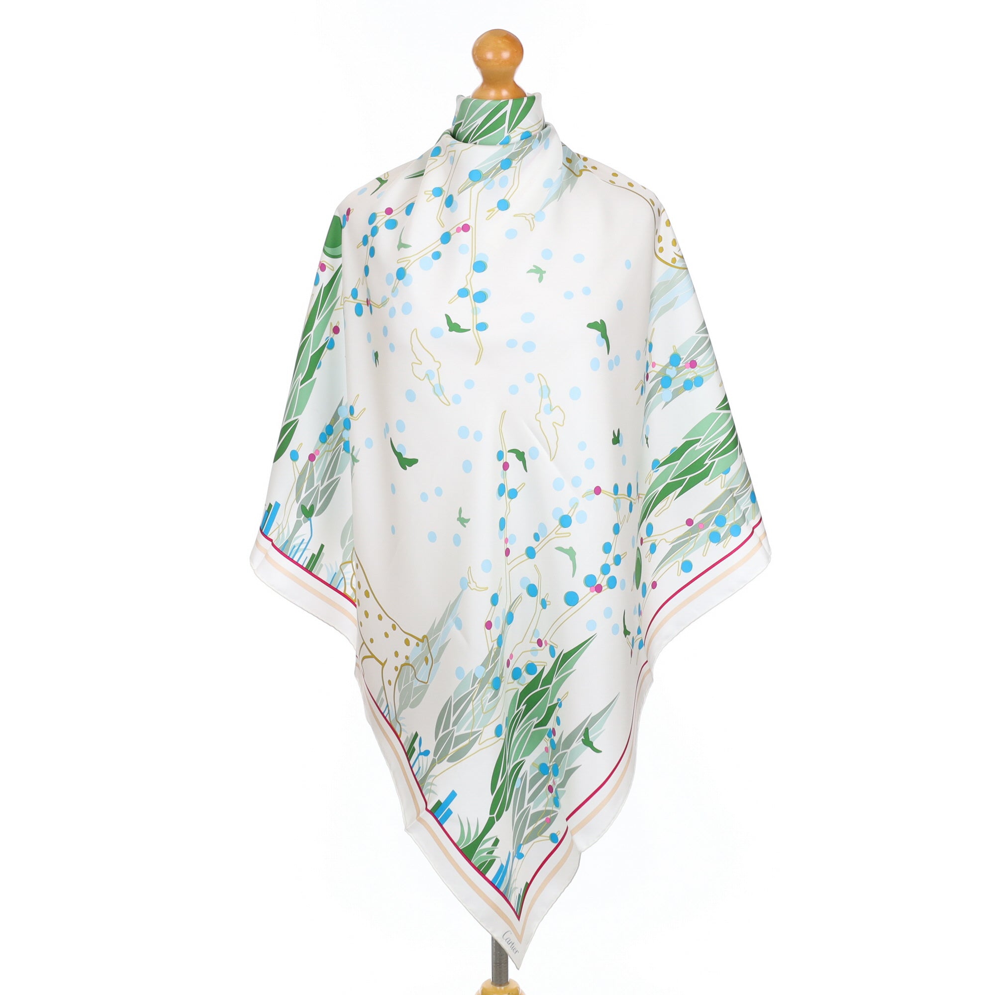 Brand New Cartier Designer Silk Scarf