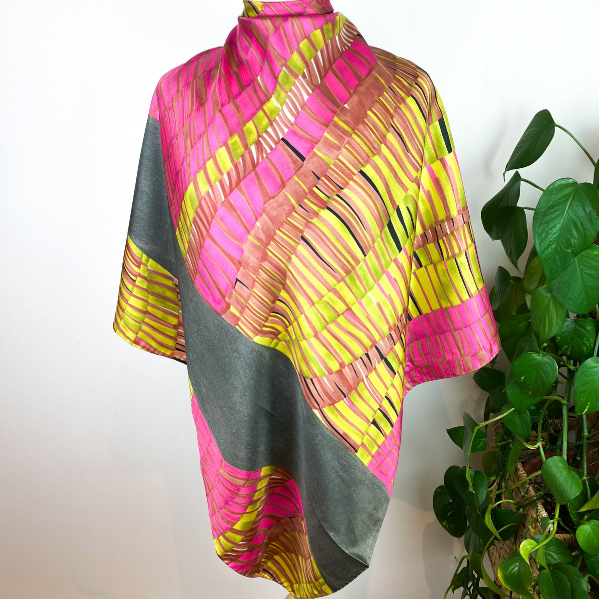 Lavinia Abstrac Italian Silk Scarf