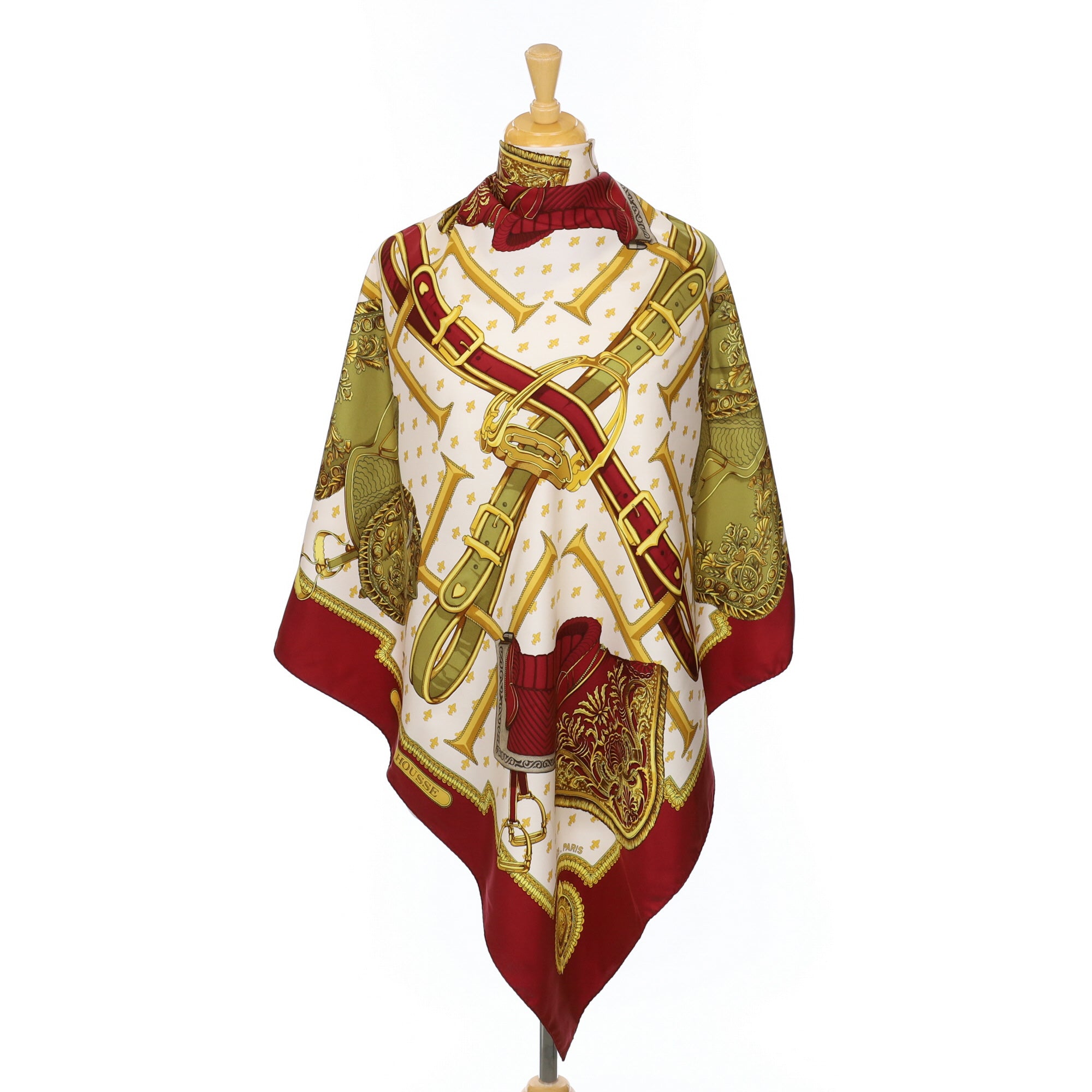 Hermès Selles a Housse Silk Scarf