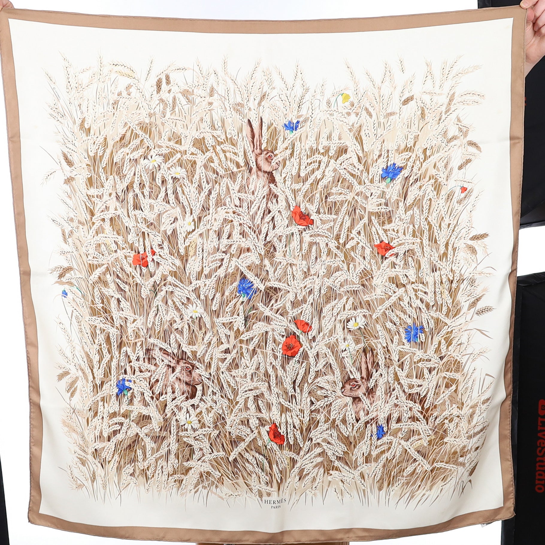 Hermès Les Blés Silk Scarf Quite Rare