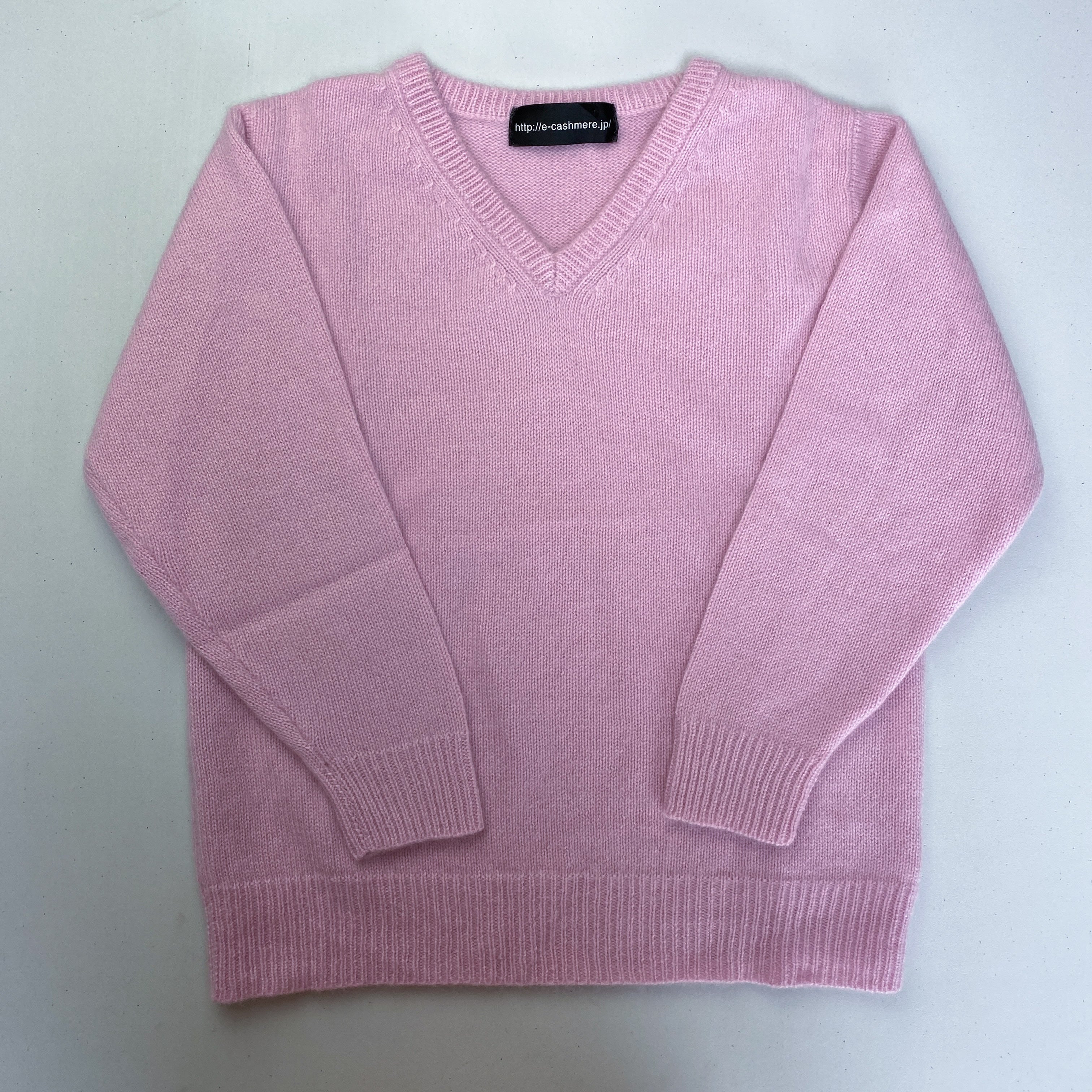 Children’s Carnation Pink Cashmere Crew Neck Jumper Age 9-10