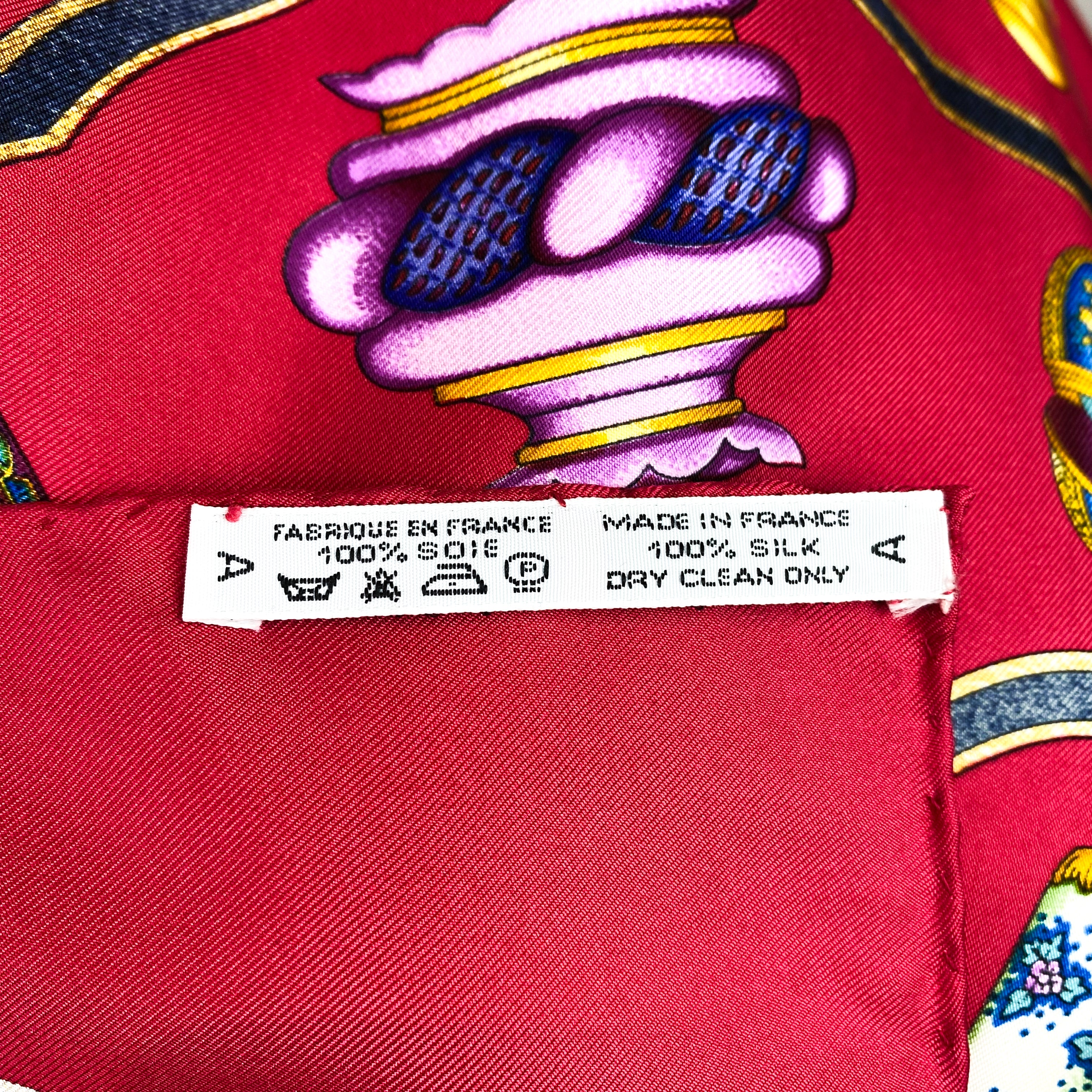 Boxed Hermes Qu’ Importe le Flaco Vintage Silk Scarf