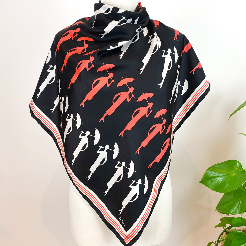 Silhouette Design Echo Vintage Silk Scarf