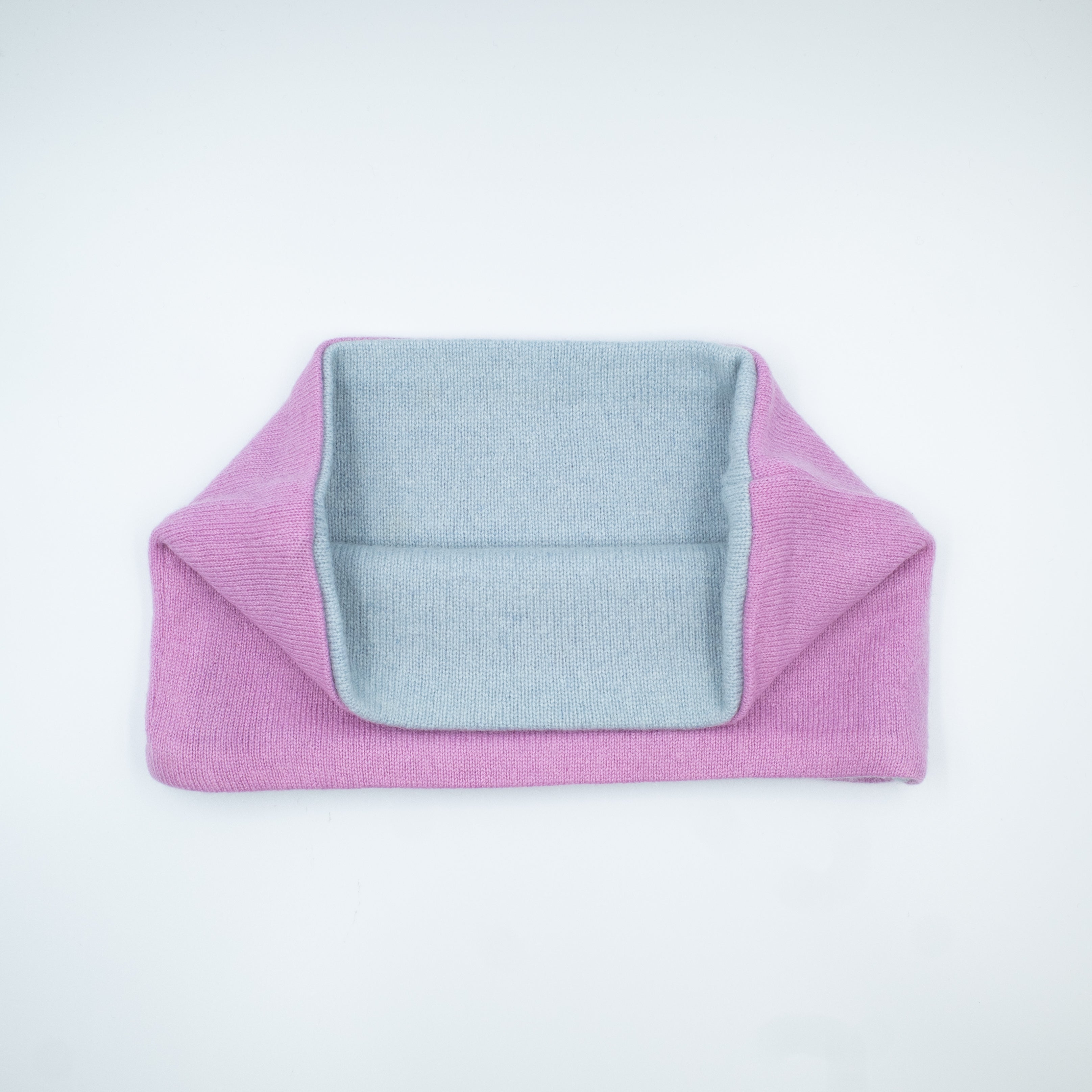 Mauve and Sky Blue Neck Warmer