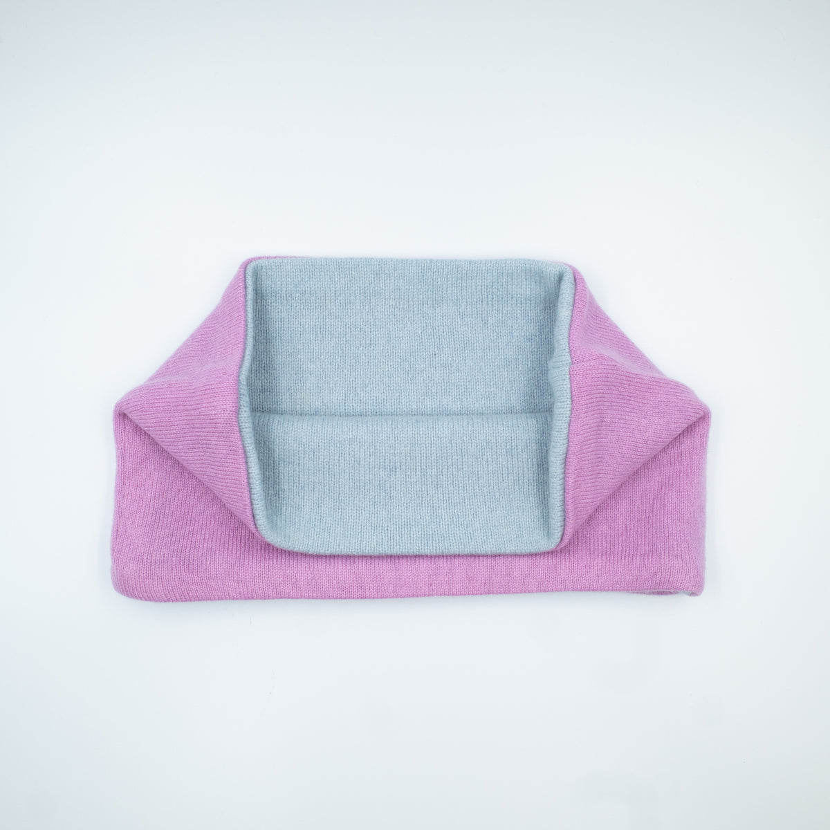 Mauve and Sky Blue Neck Warmer
