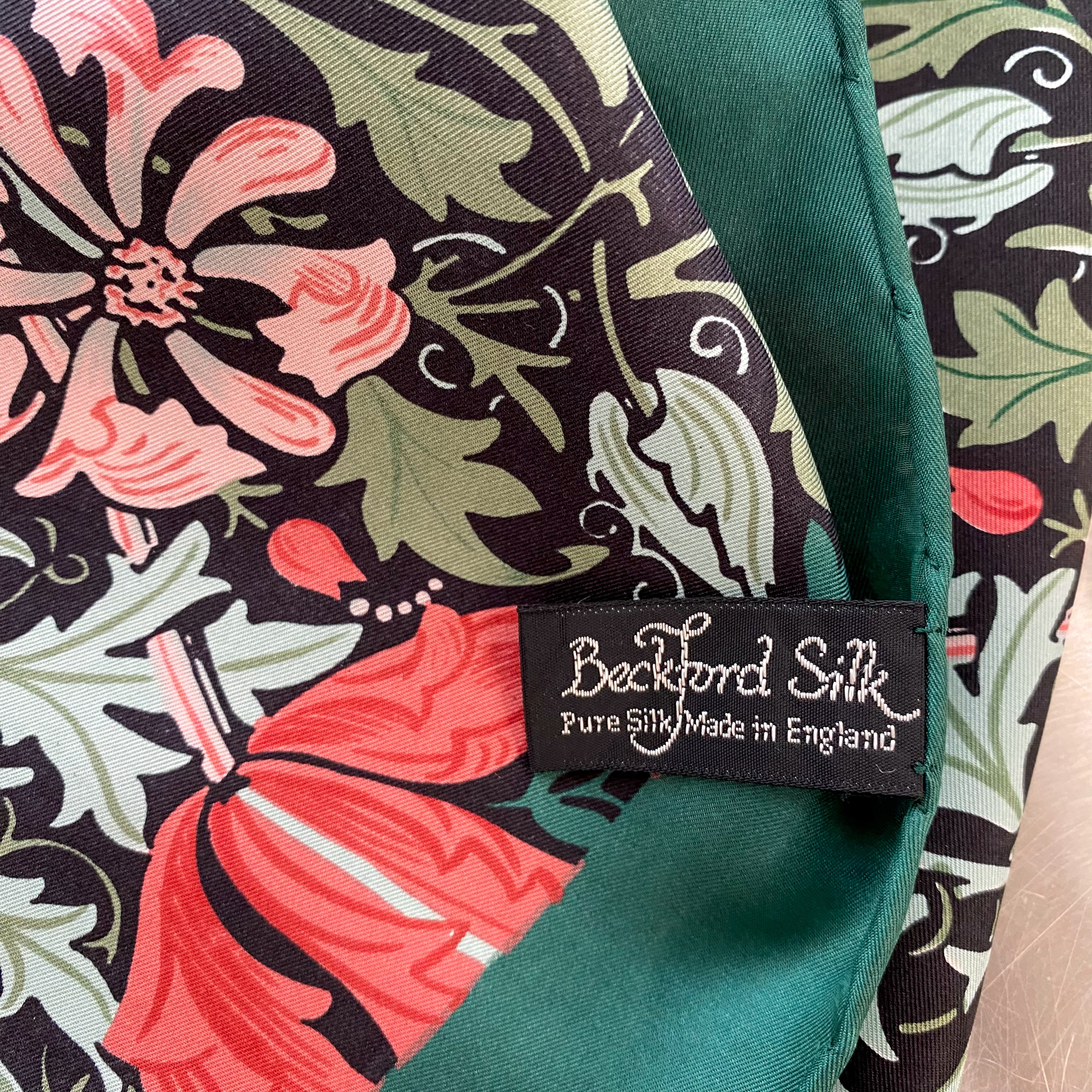 Beckford Floral Vintage Silk Scarf